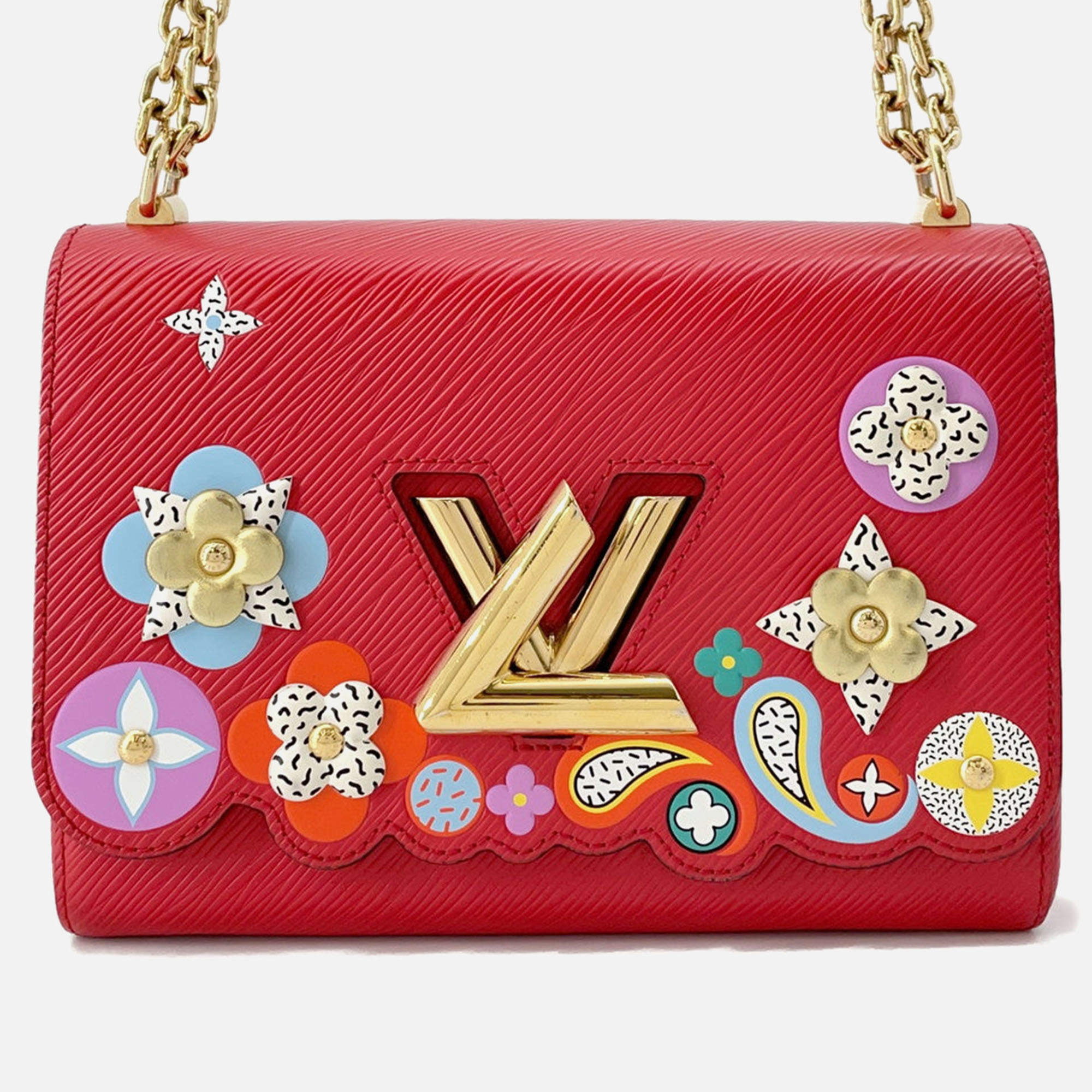 Pre Owned Louis Vuitton Twist Coquelicot Epi Leather Size Mm