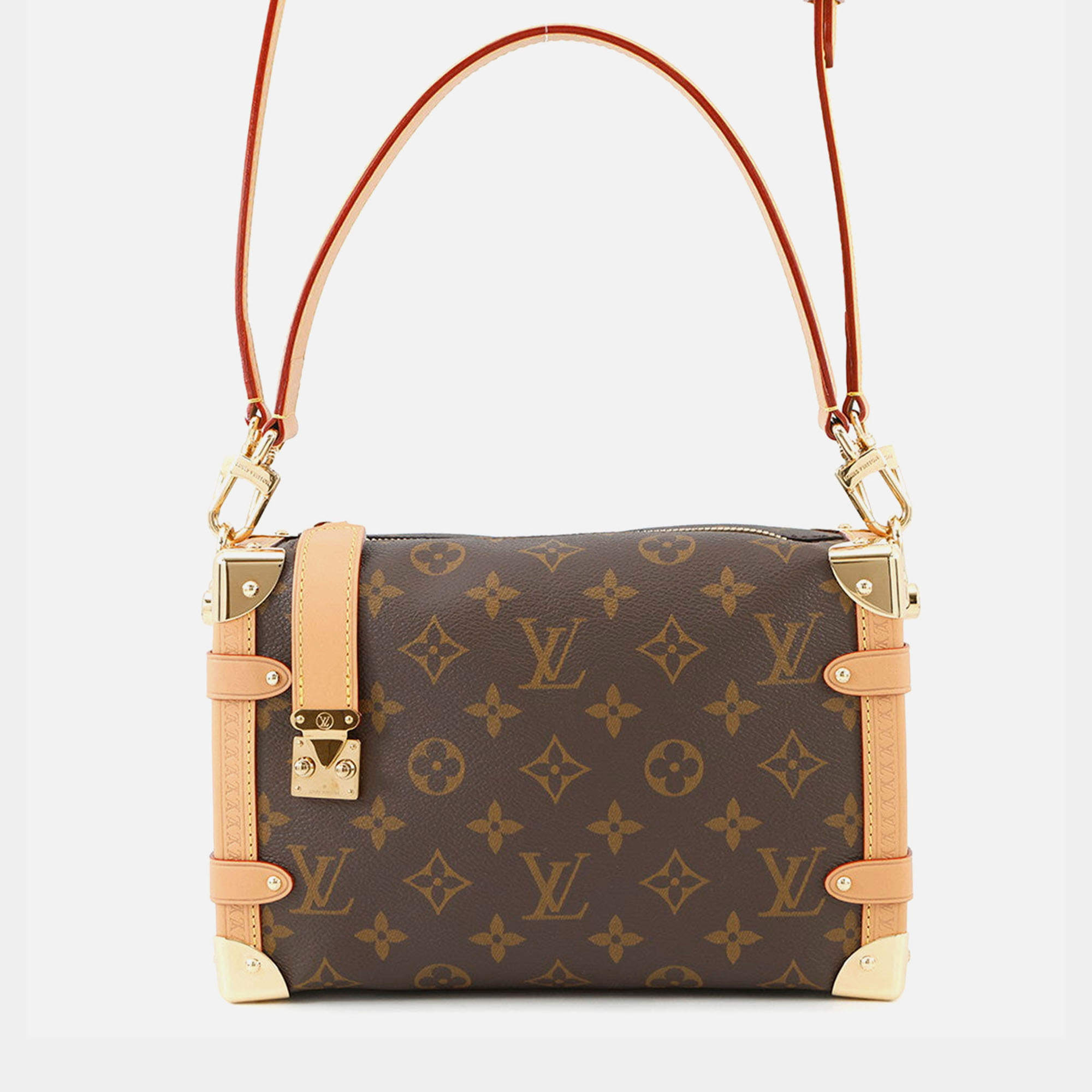 Pre Owned Louis Vuitton Side Trunk Brown Monogram Size Mm