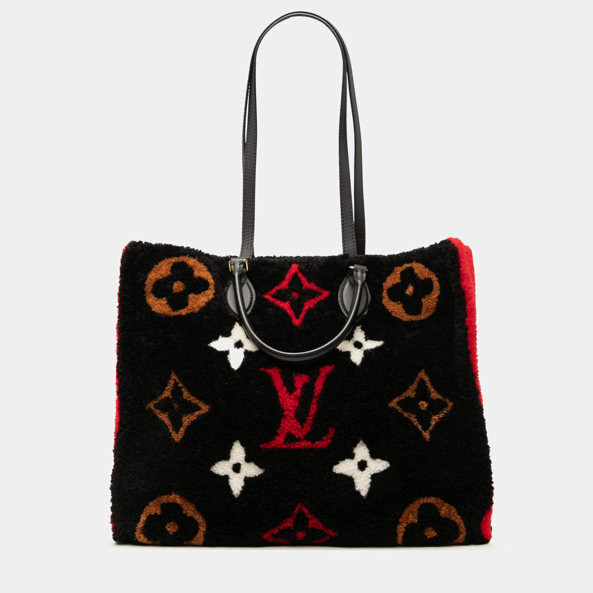 Pre Owned حقيبة لويس فويتون أون ذا جو جي إم شيرلينغ تيدي مونوغرام عملاق سوداء