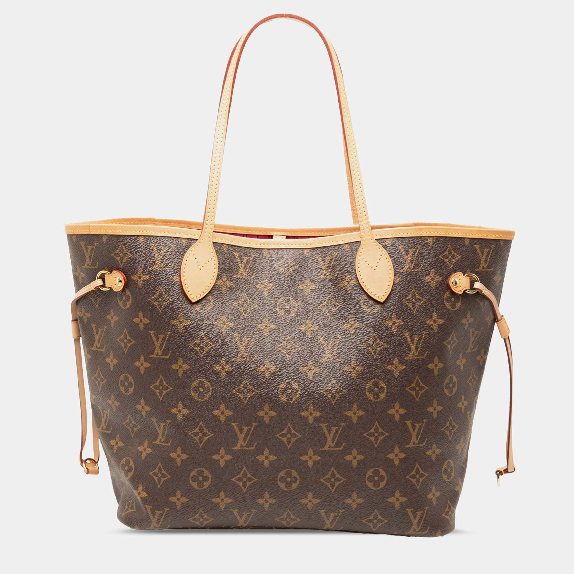 Pre Owned Louis Vuitton Brown Monogram Neverfull MM