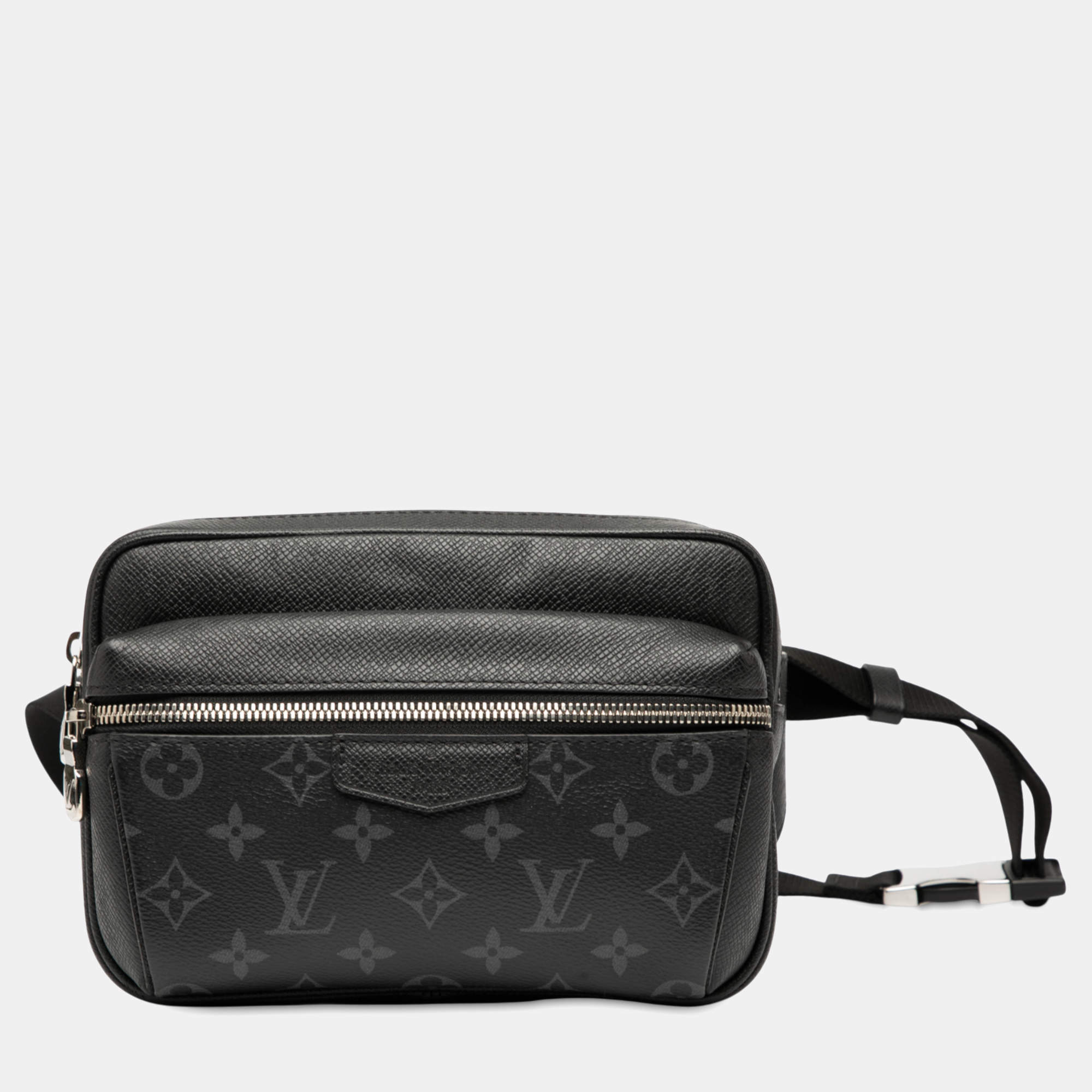 Pre Owned Louis Vuitton Black Monogram Taigarama Outdoor Bumbag