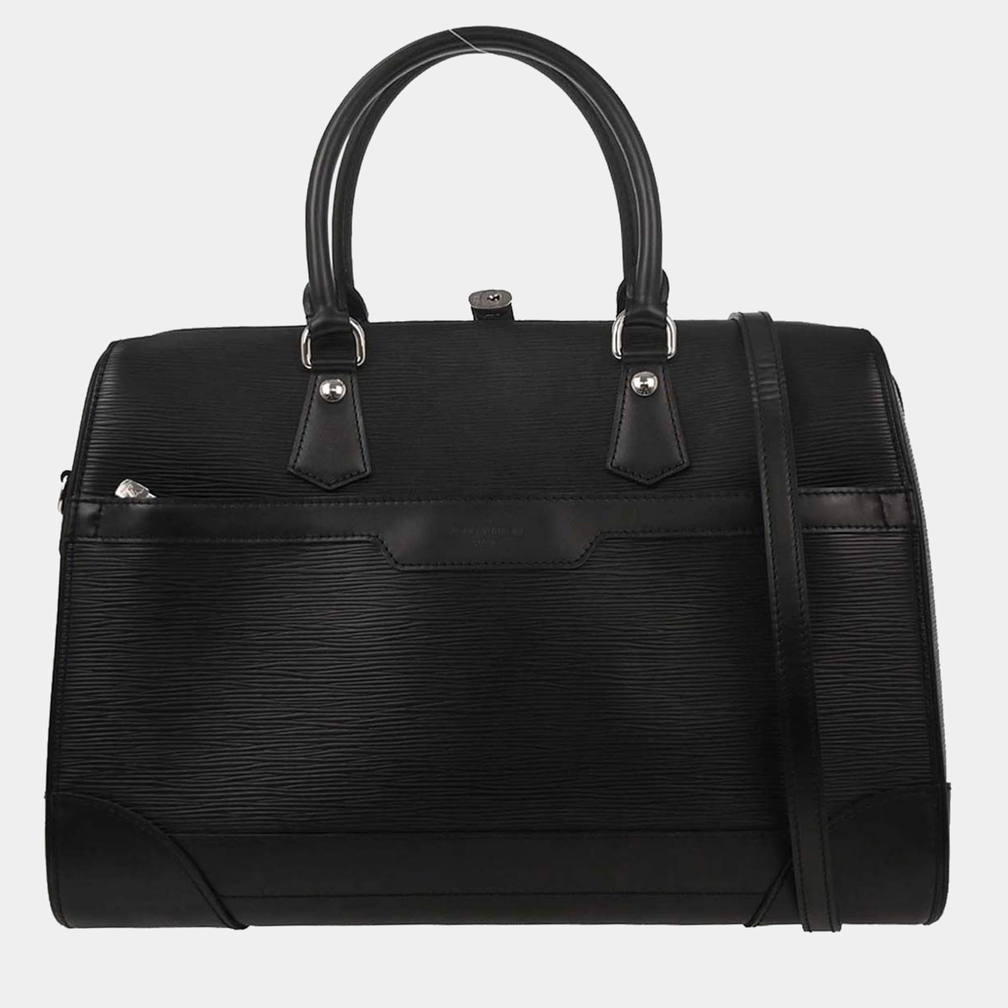 Pre Owned Louis Vuitton Black Epi Sac De Ville 2way Handbag