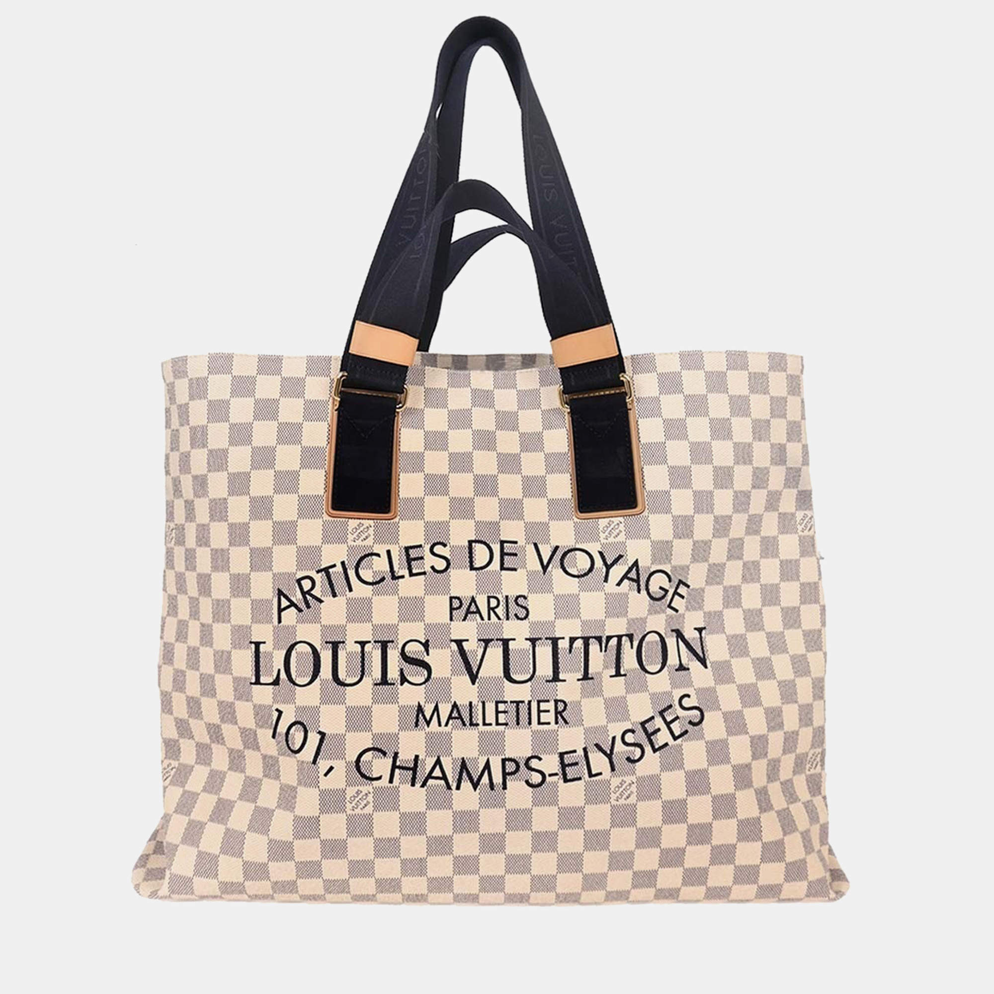 Pre Owned Louis Vuitton Damier Plein Soleil Cabas GM Tote Handbag