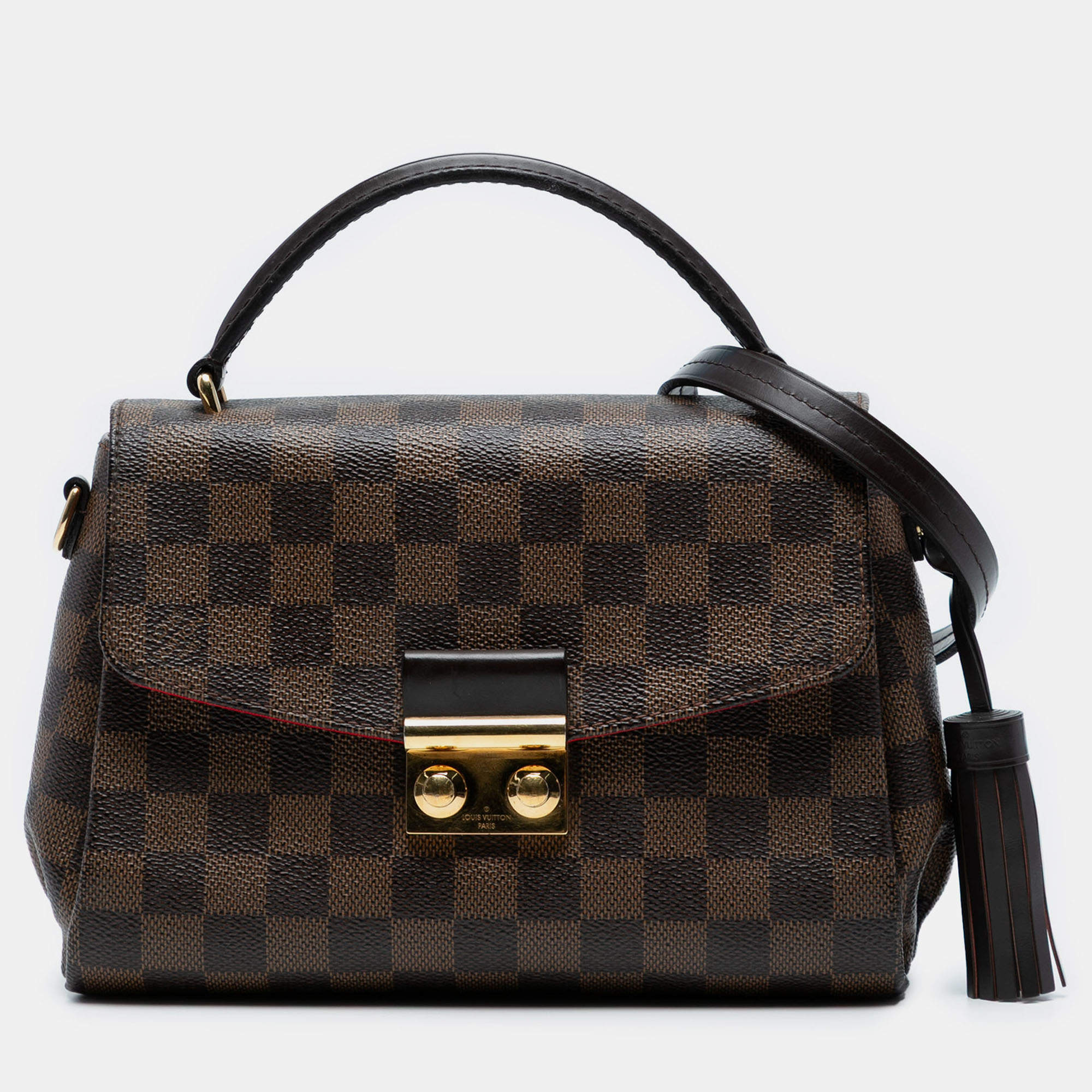 Pre Owned Louis Vuitton Brown Damier Ebene Croisette