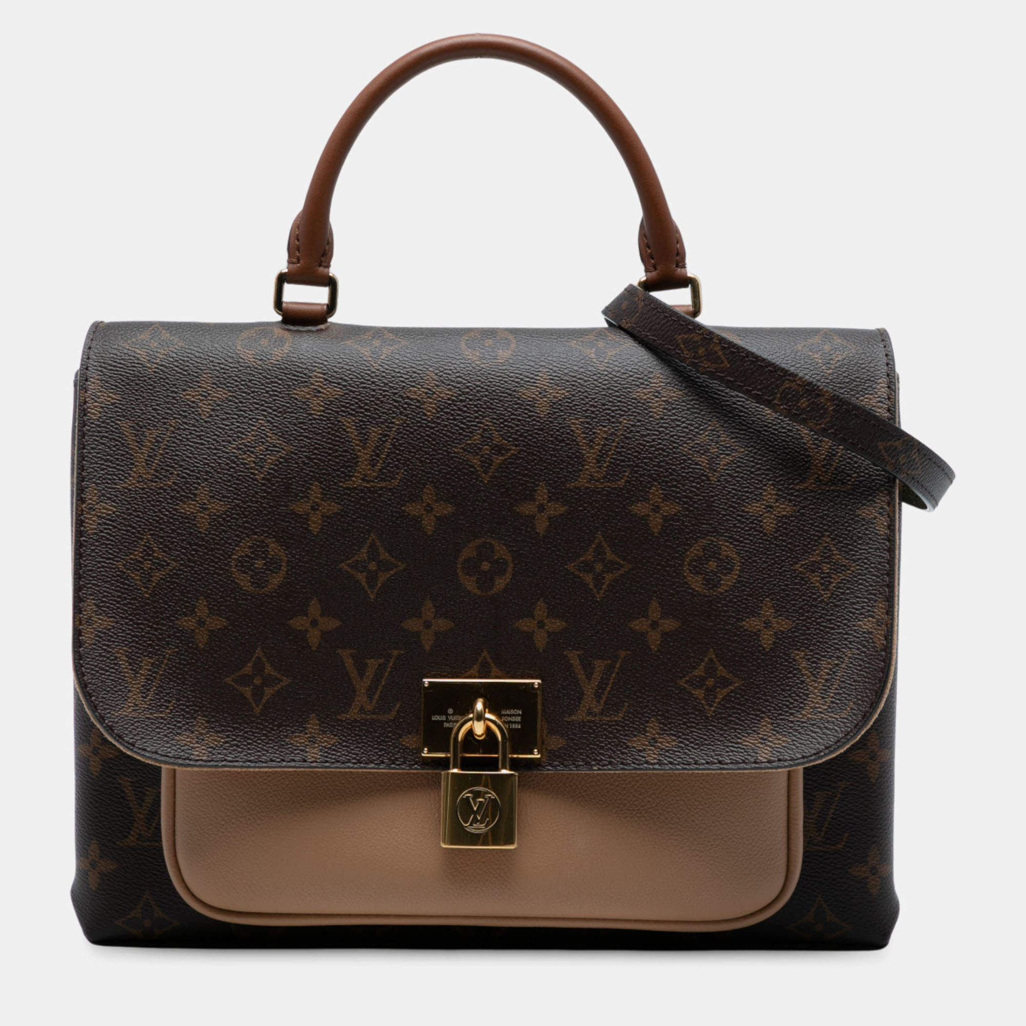 Pre Owned Louis Vuitton Brown Monogram Marignan