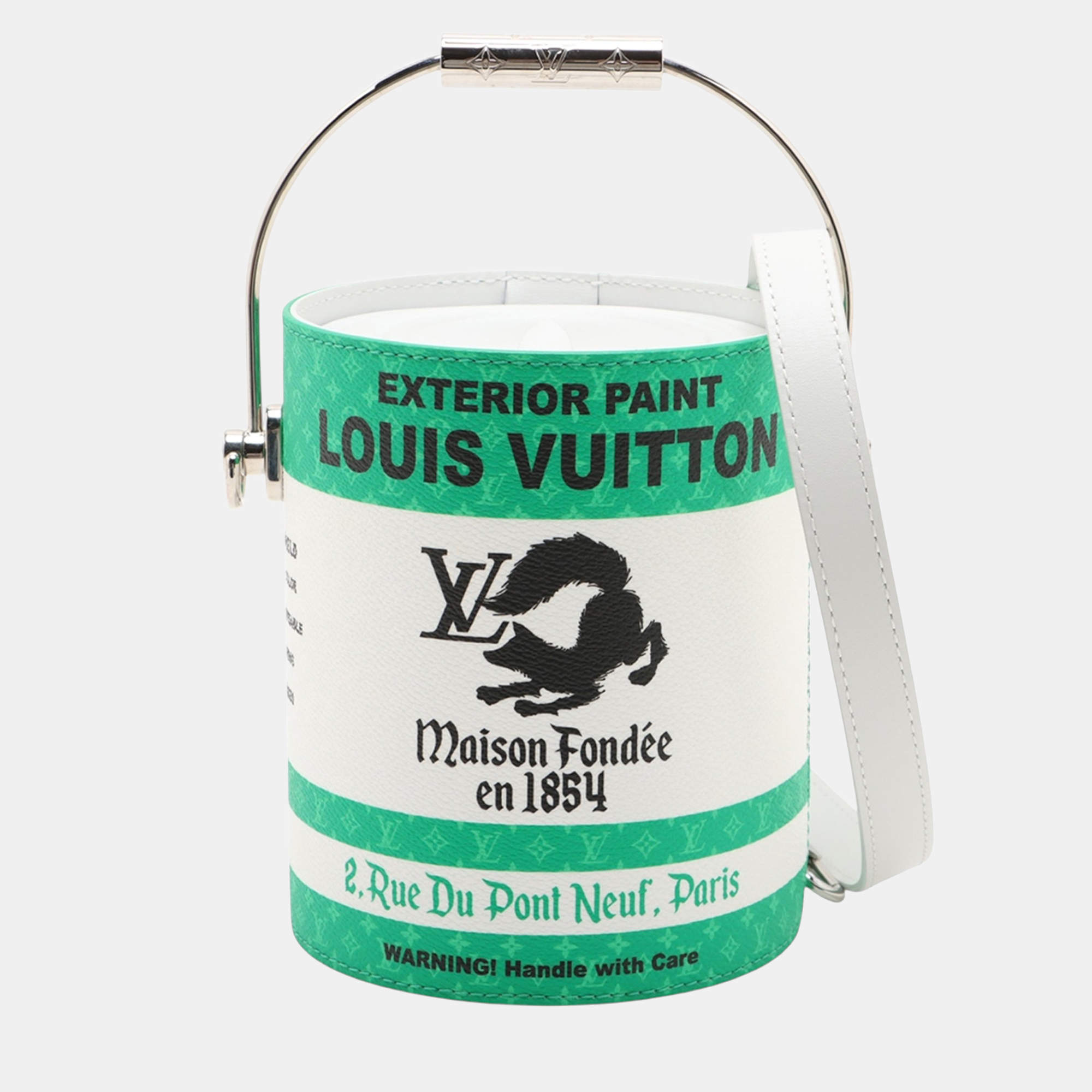 Pre Owned Louis Vuitton Green Monogram Paint Can