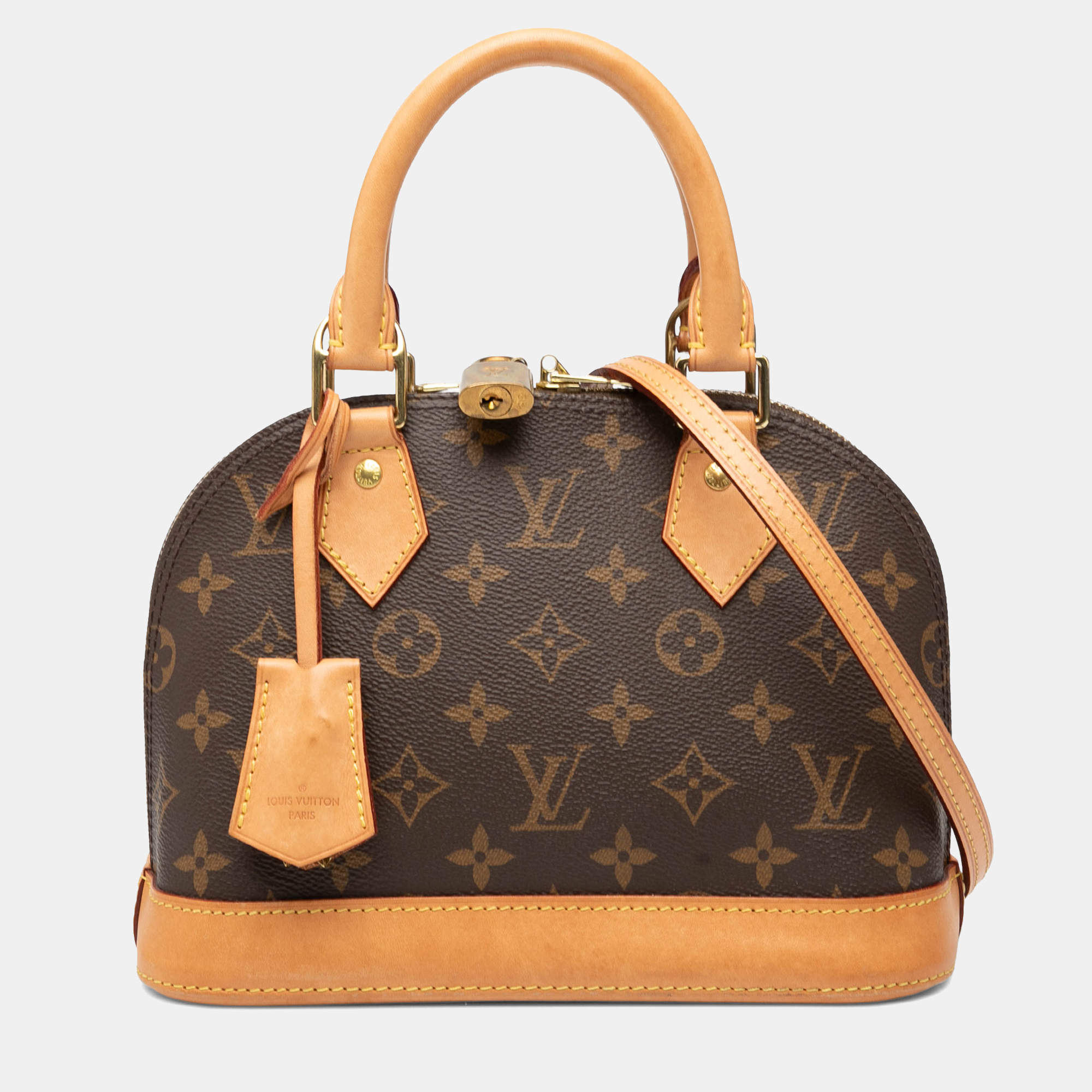 Pre Owned Louis Vuitton Brown Monogram Alma BB