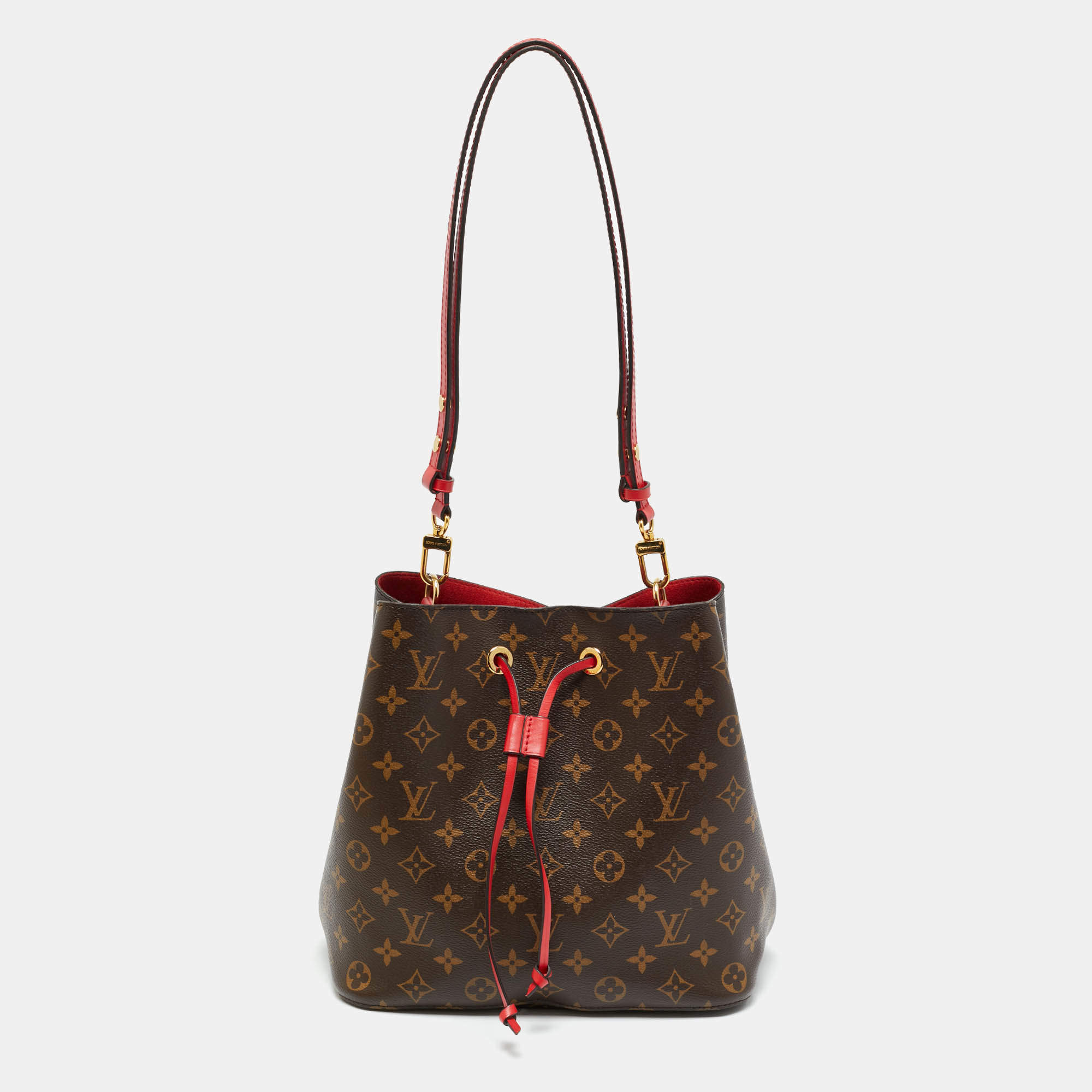 Pre Owned Louis Vuitton Cerise Monogram Canvas NeoNoe MM Bag