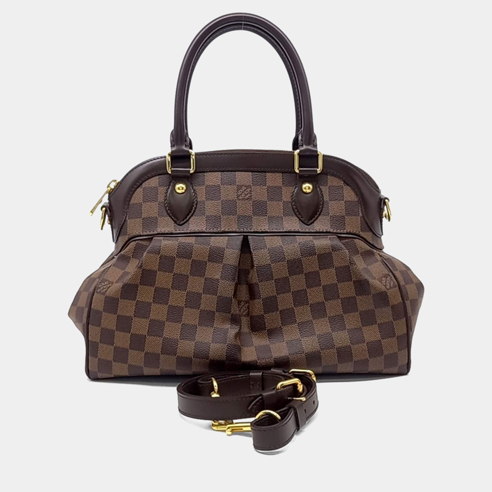 Pre Owned Louis Vuitton Brown PVC Damier Trevi PM