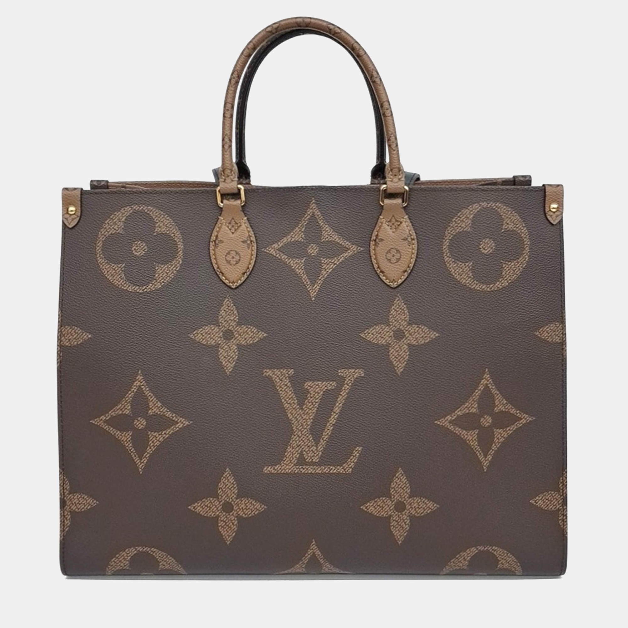 Pre Owned Louis Vuitton Brown PVC On the Go GM