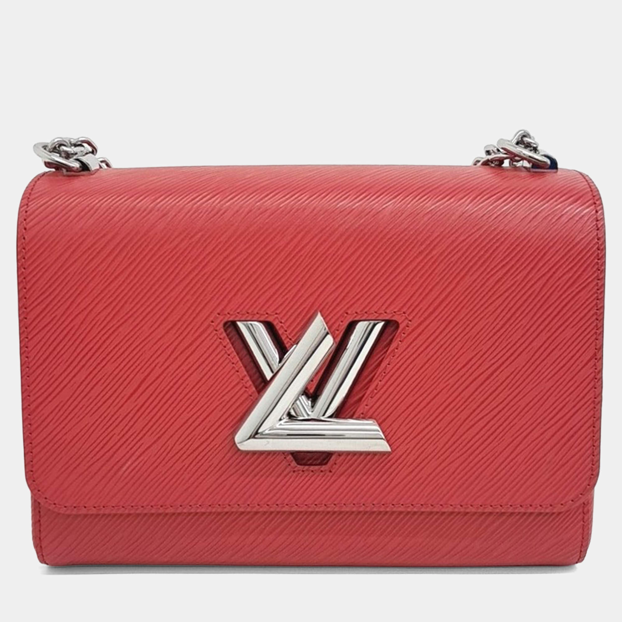 Pre Owned Louis Vuitton Red Leather Epi Twist MM