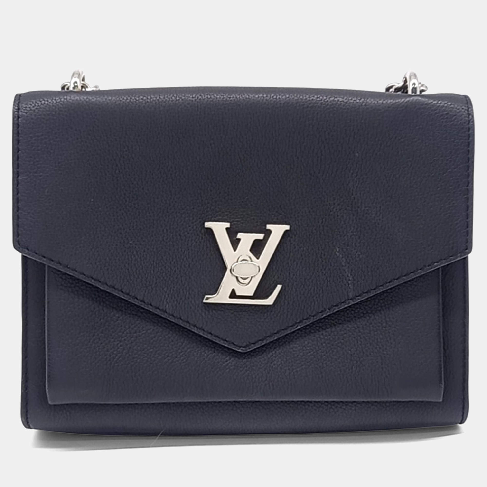 Pre Owned Louis Vuitton Black Leather My Lock Me BB