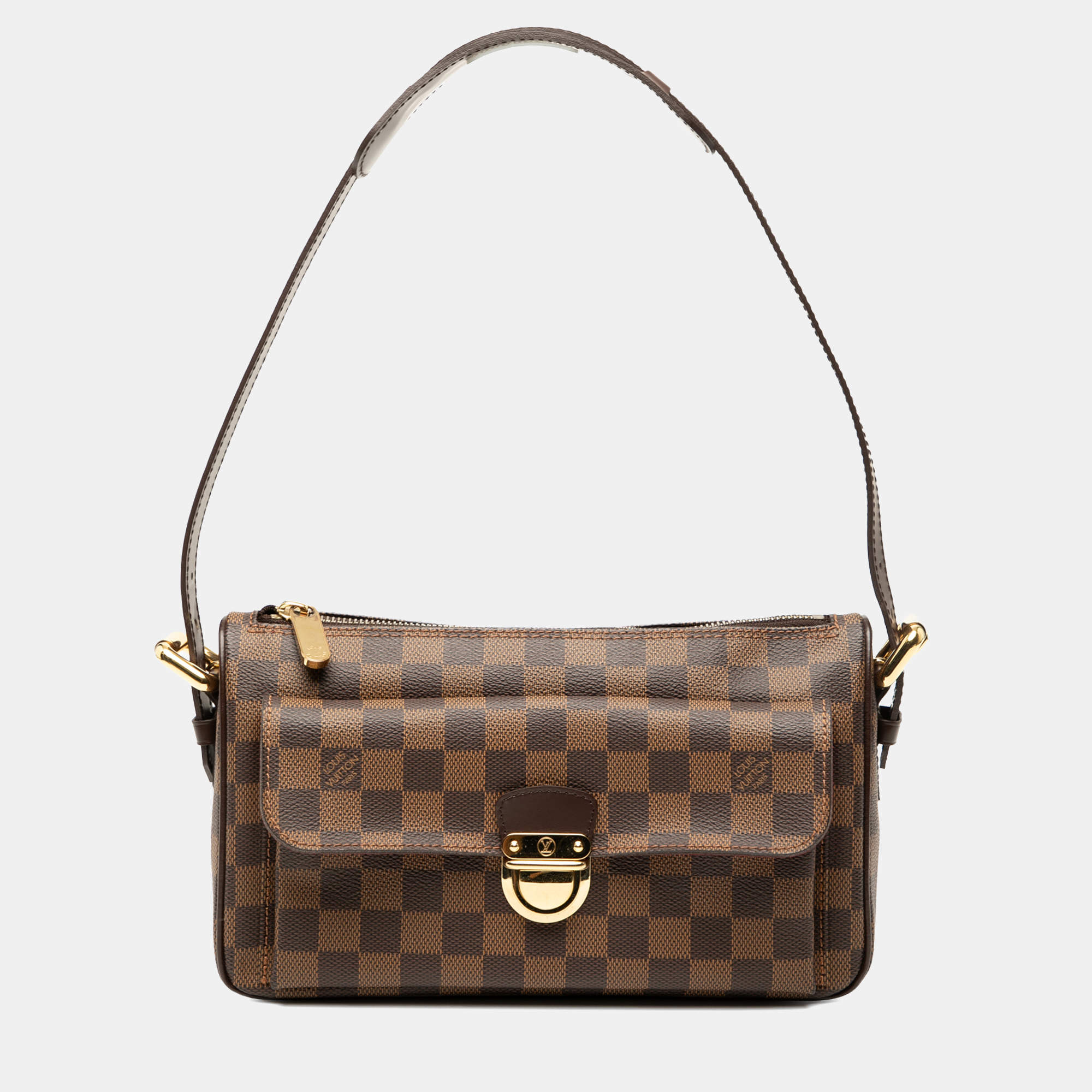 Pre Owned Louis Vuitton Brown Damier Ebene Ravello GM
