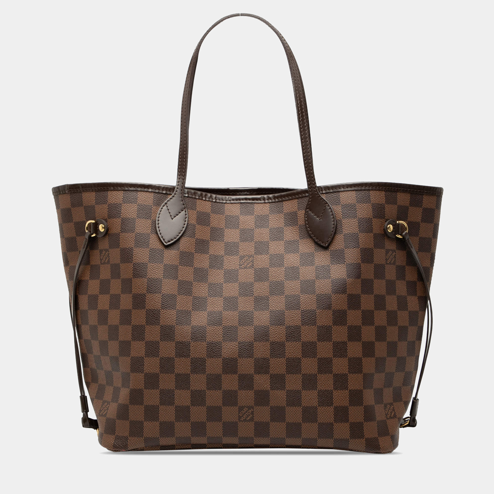 Pre Owned Louis Vuitton Brown Damier Ebene Neverfull MM