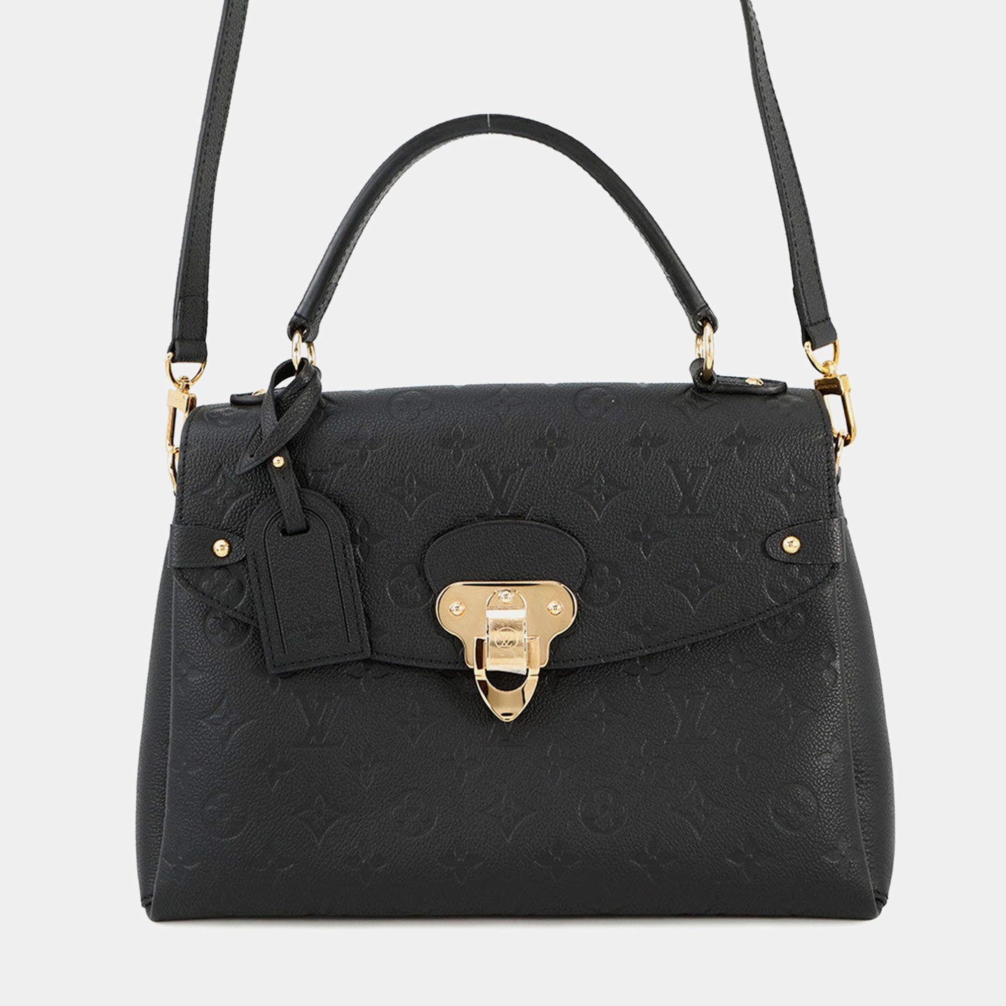 Pre Owned Louis Vuitton Georges Noir Monogram Empreinte Leather Size Mm