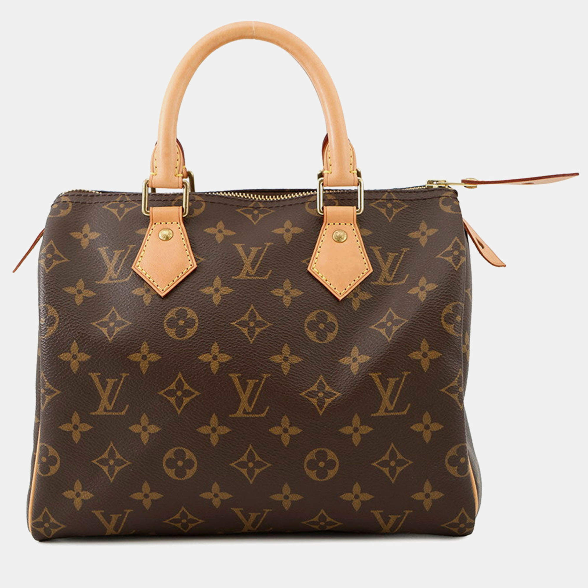 Pre Owned Louis Vuitton Speedy Brown Monogram Size 25