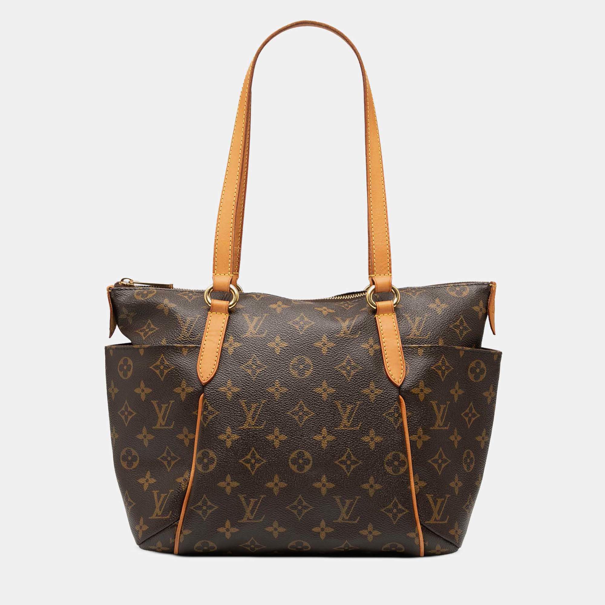 Pre Owned Louis Vuitton Brown Monogram Totally PM