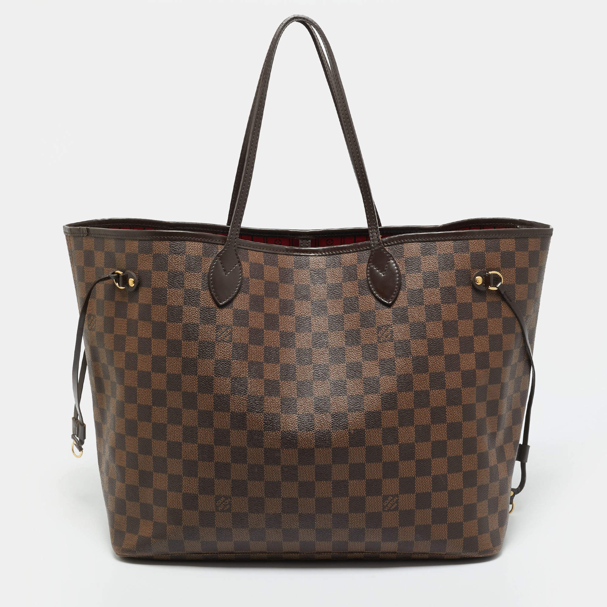 Pre Owned Louis Vuitton Damier Ebene Canvas Neverfull GM Bag