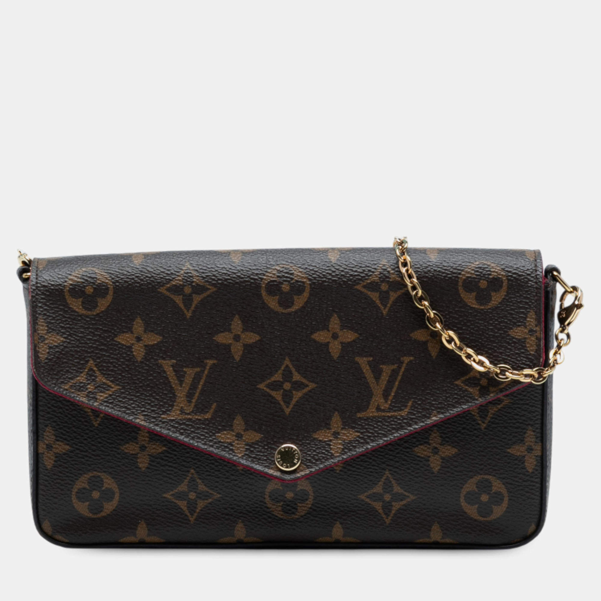 مملوكة مسبقًا Louis Vuitton Brown Monogram Pochette Felicie
