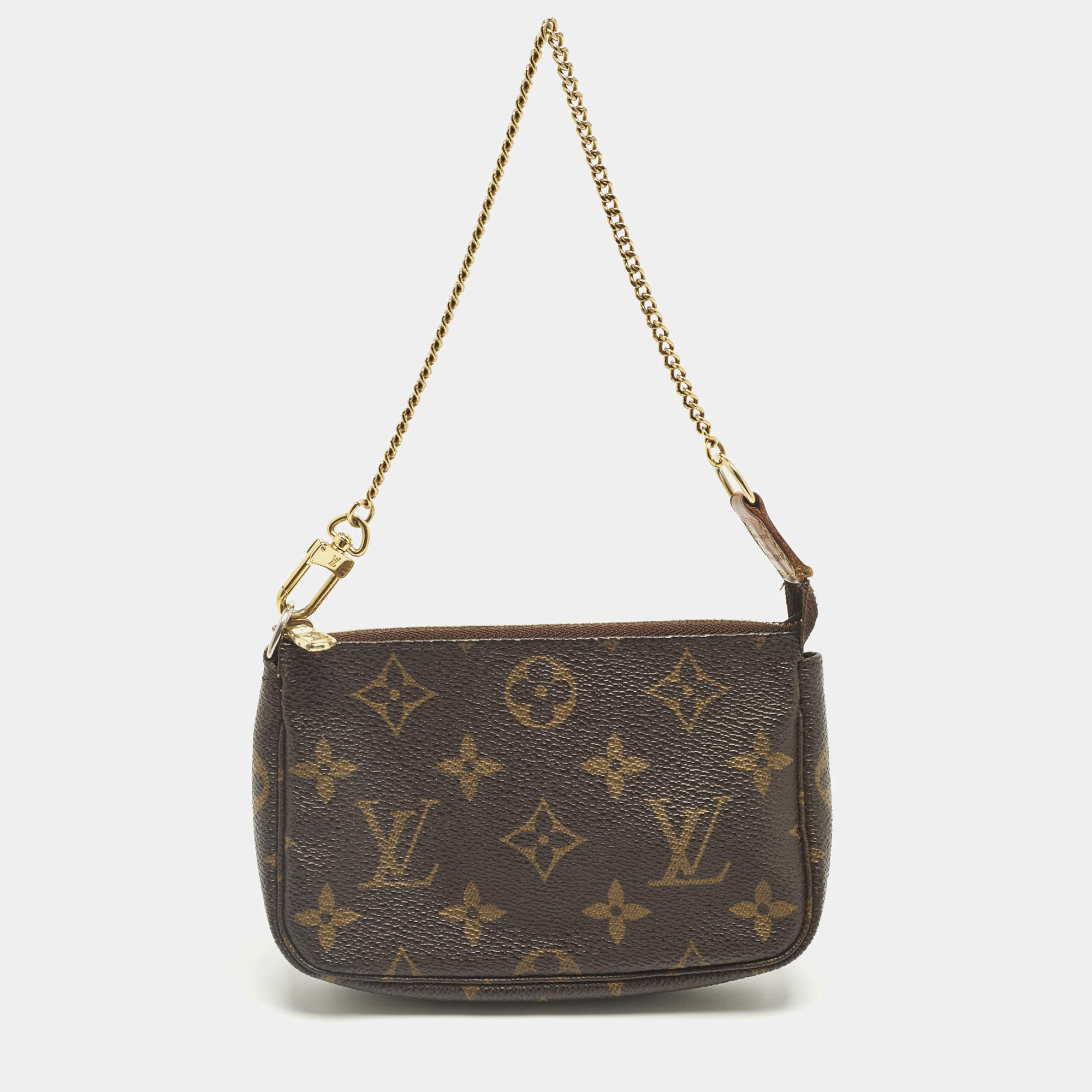 مملوكة مسبقًا Louis Vuitton Pochette Mini Monogram Canvas Accessoires