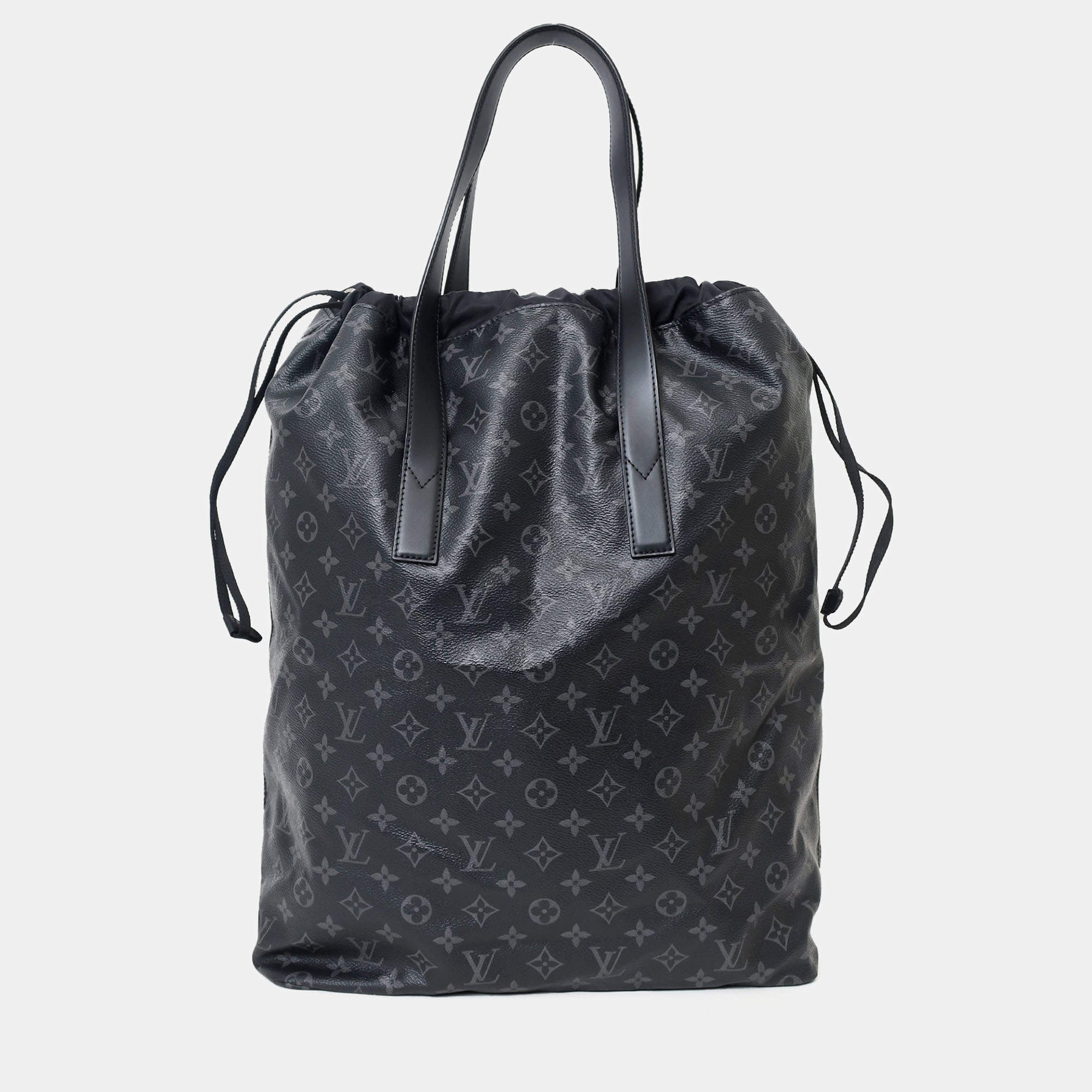 Pre Owned Louis Vuitton 2017 Black Monogram Eclipse Cabas Light Tote