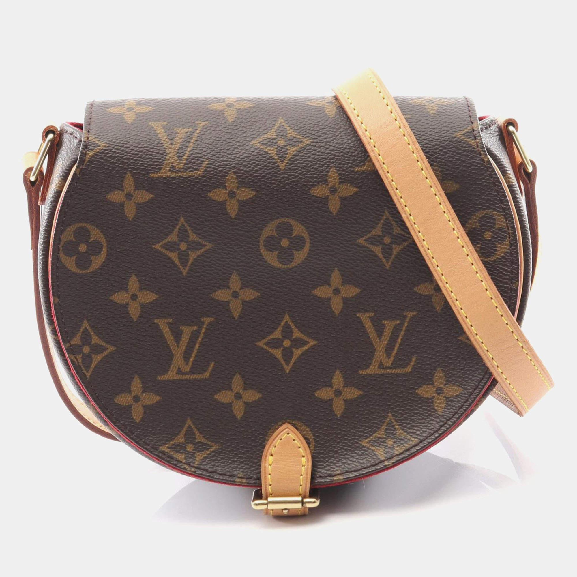 Pre Owned Louis Vuitton Tambourine Brown Monogram Canvas Shoulder Bag