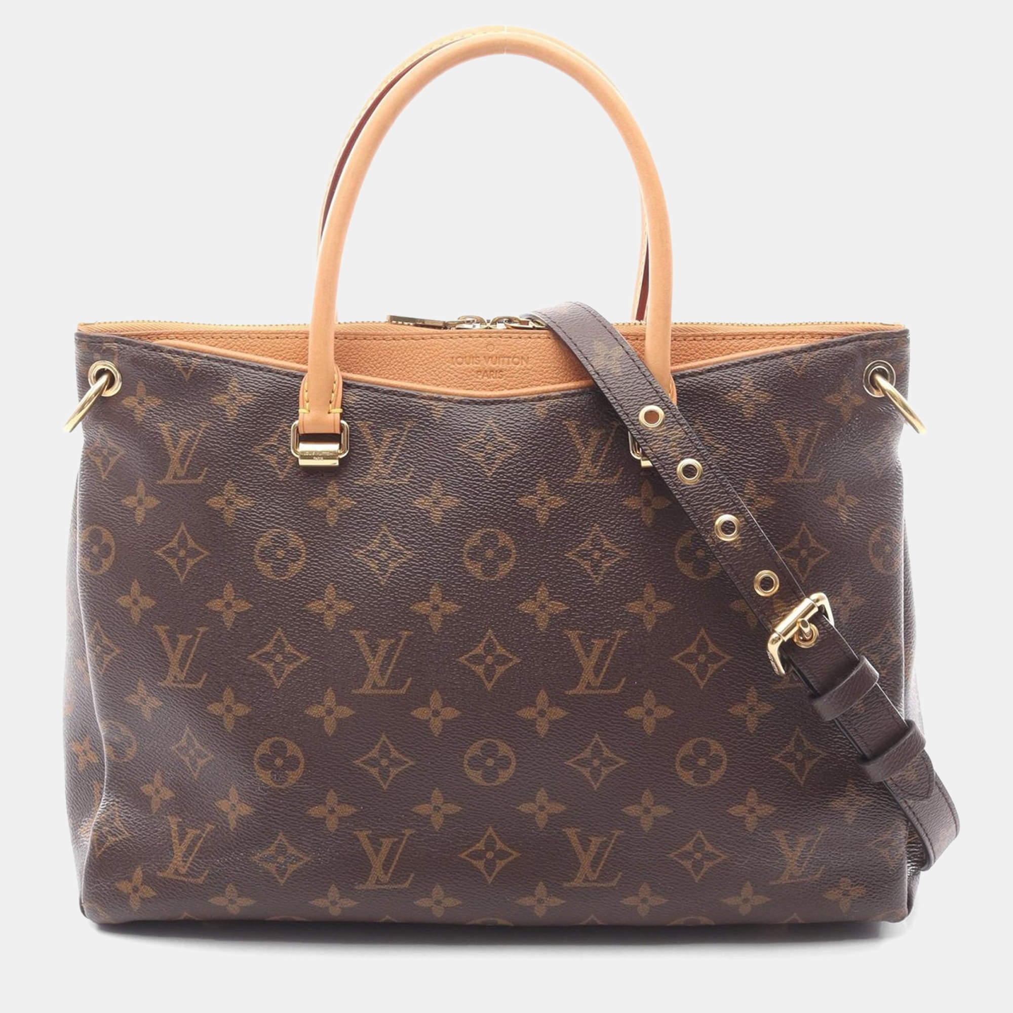 مملوكة مسبقًا Louis Vuitton Pallas Brown Monogram Canvas Shoulder Bag