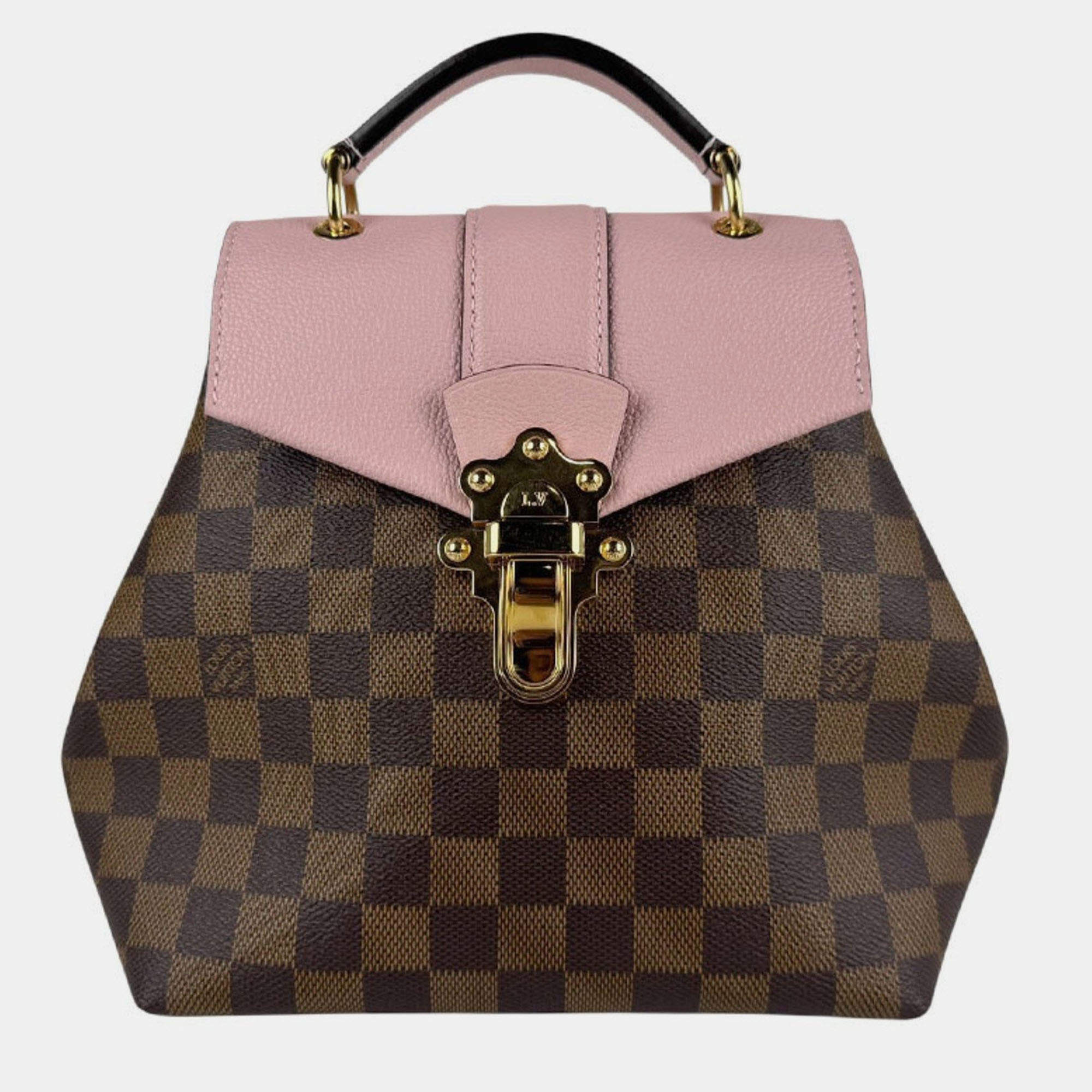 Pre Owned Louis Vuitton Damier Clapton Backpack In Canvas Magnolia