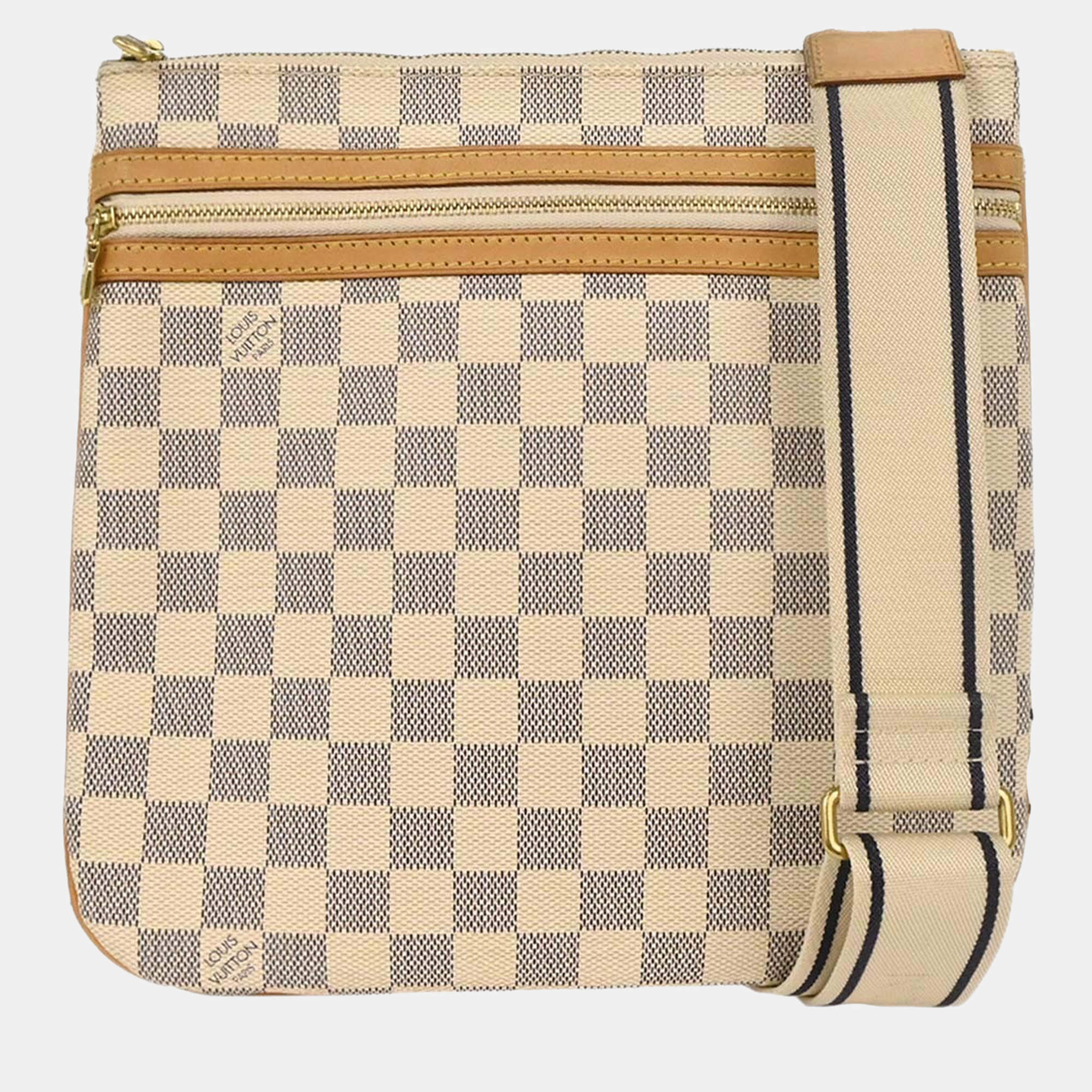 مملوكة مسبقًا Louis Vuitton Damier Azur Pochette Bosphore Crossbody Bag