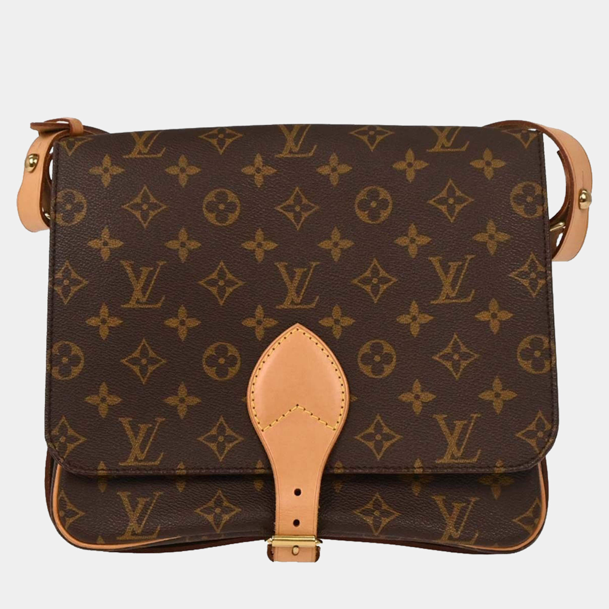 Pre Owned Louis Vuitton Monogram Cartouchiere GM Shoulder Bag