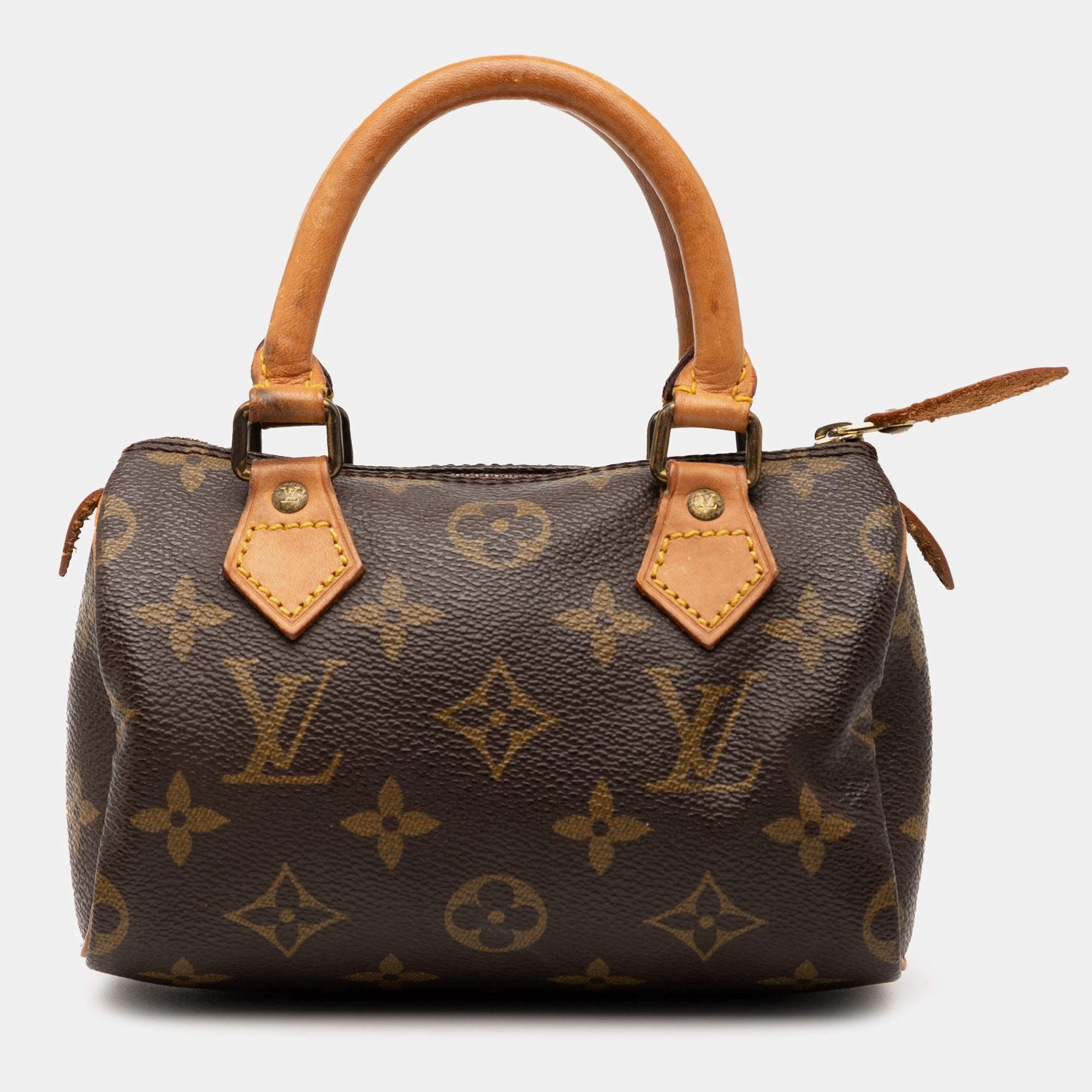 Pre Owned Louis Vuitton Brown Monogram Mini Speedy HL
