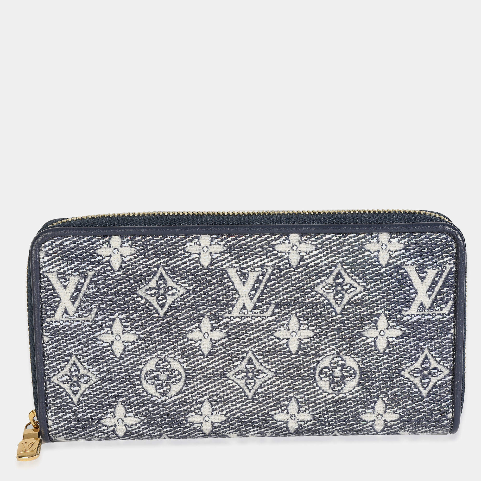 مملوكة مسبقًا محفظة لوي فيتون سحاب مونوجرام أزرق هولوغرافيك