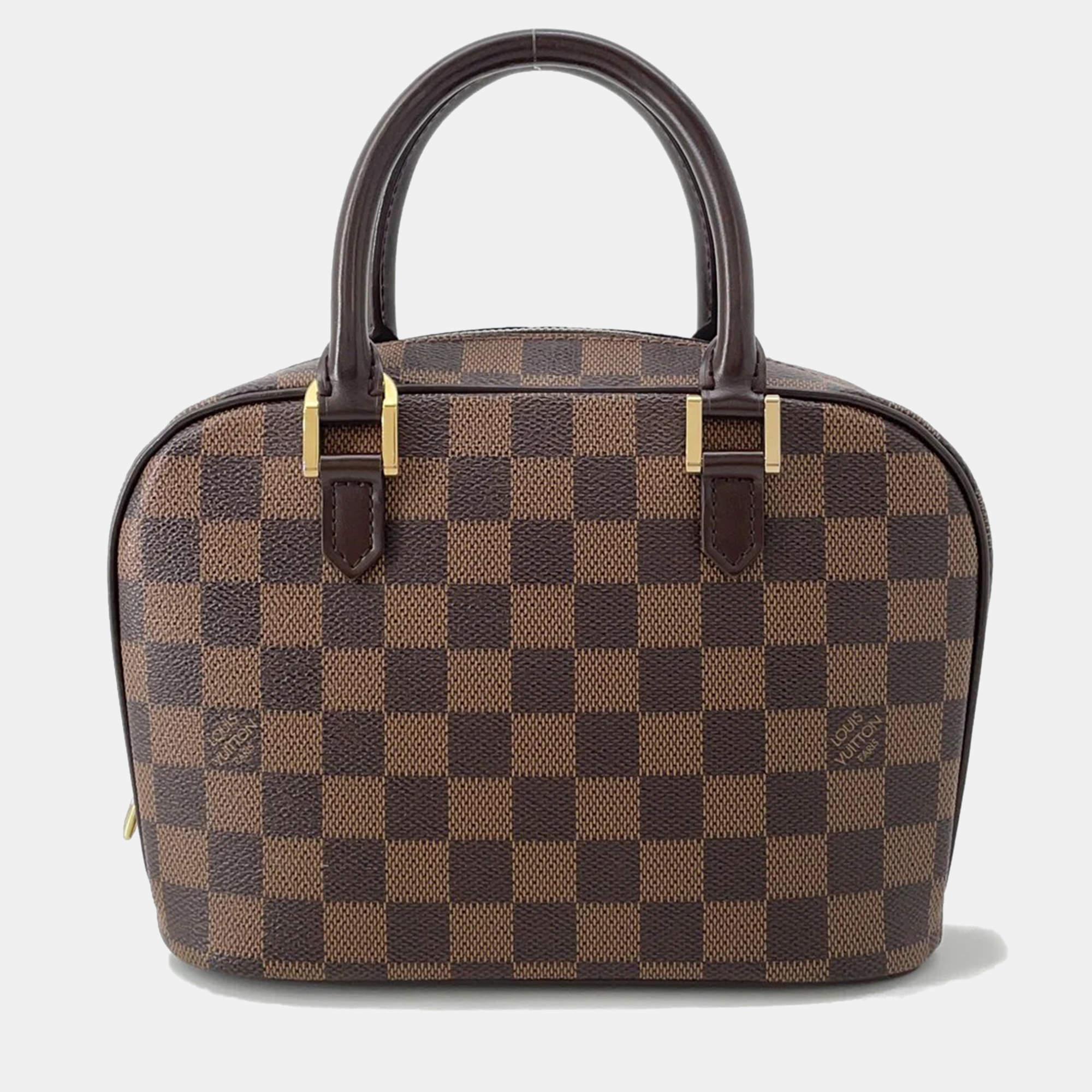 مملوكة مسبقًا Louis Vuitton Sarria Mini Red Damier Ebene Canvas Top Handle Bag