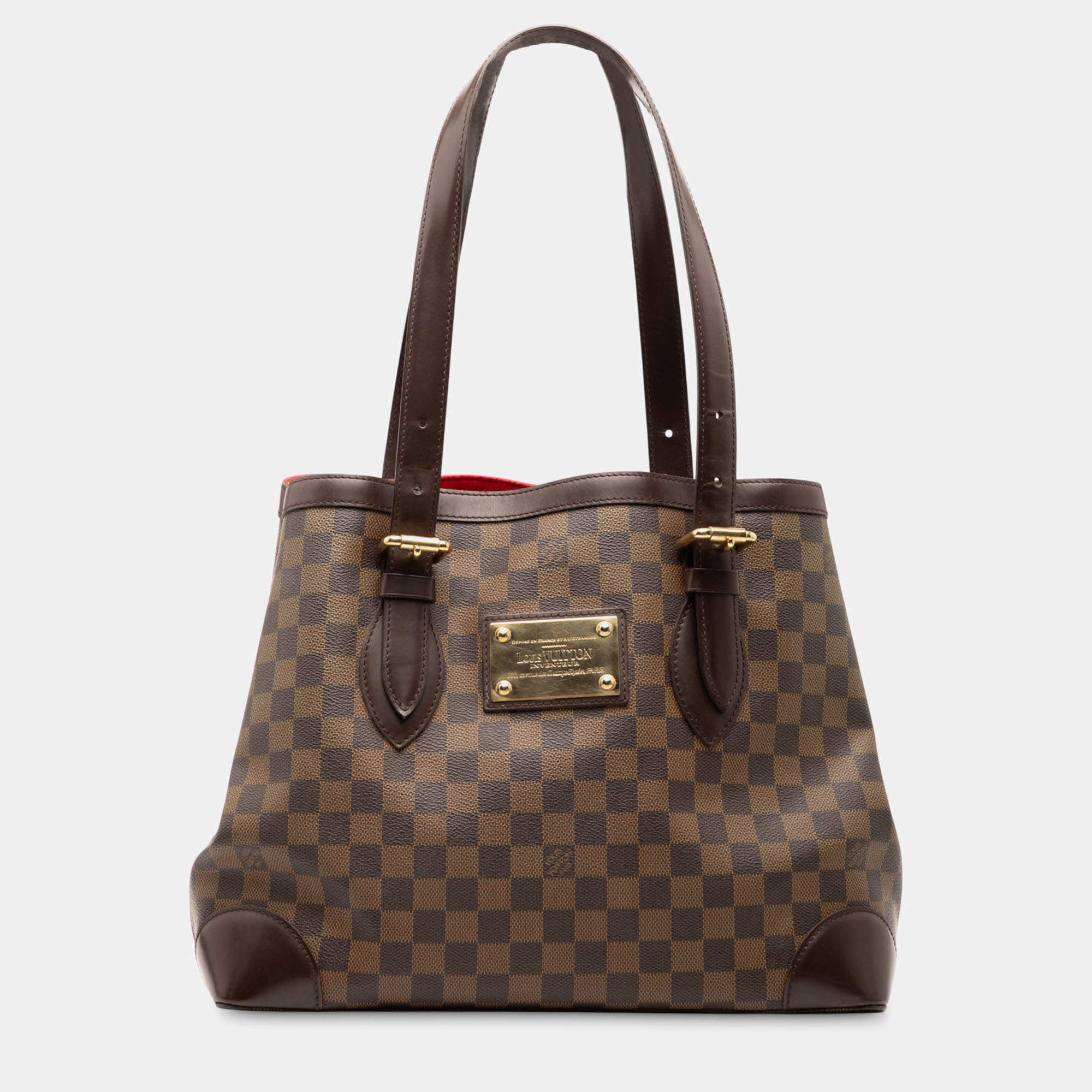 مملوكة مسبقًا Louis Vuitton Brown Damier Ebene Hampstead MM