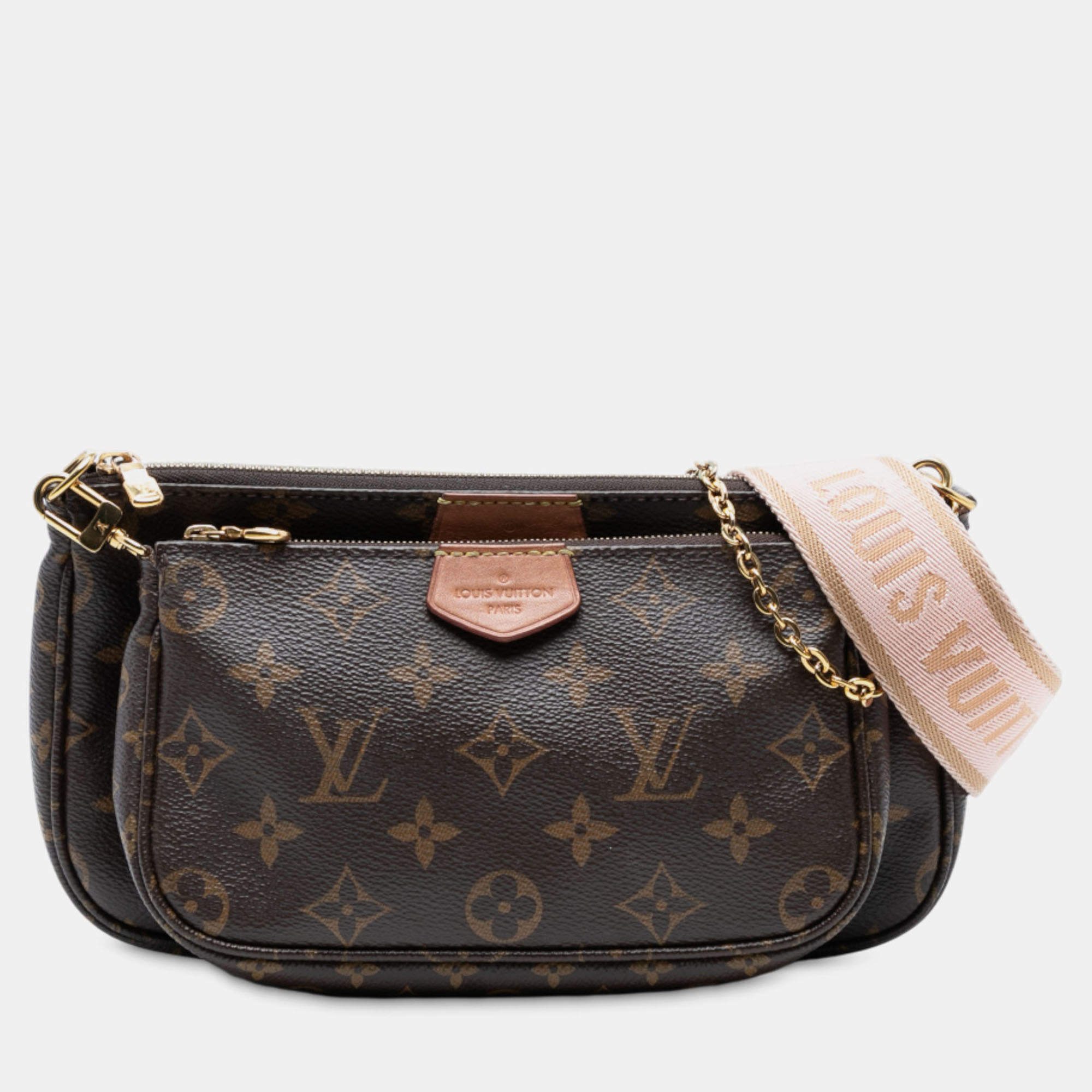 Pre Owned Louis Vuitton Brown Monogram Multi Pochette Accessoires