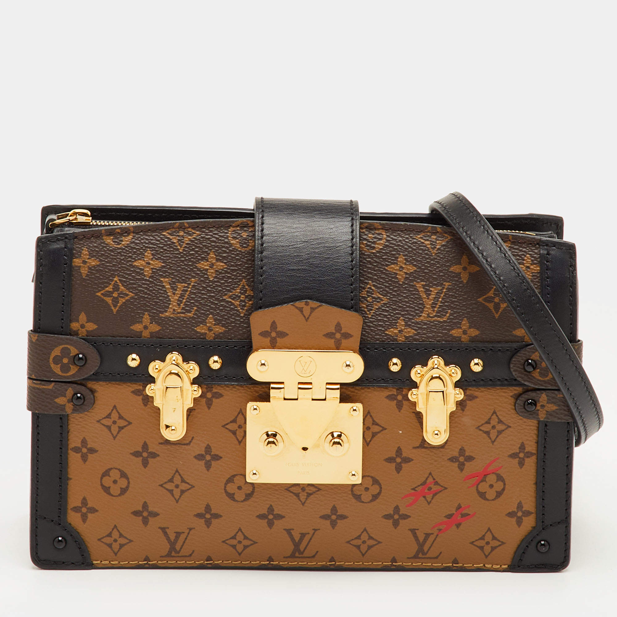 مملوكة مسبقًا Louis Vuitton Trunks Monogram Reverse Canvas Clutch Bag