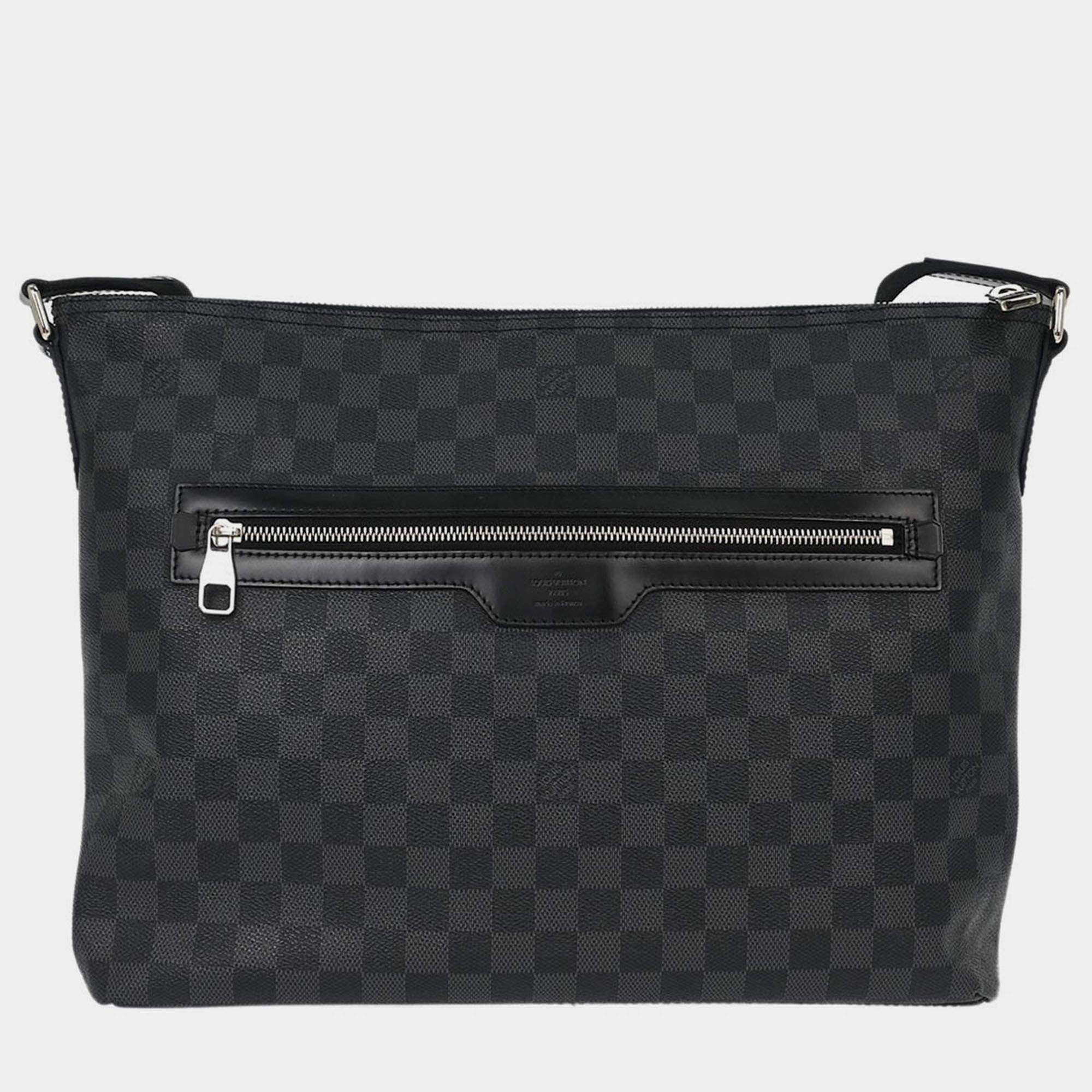 Pre Owned Louis Vuitton Damier Graphite Mick MM Shoulder Bag