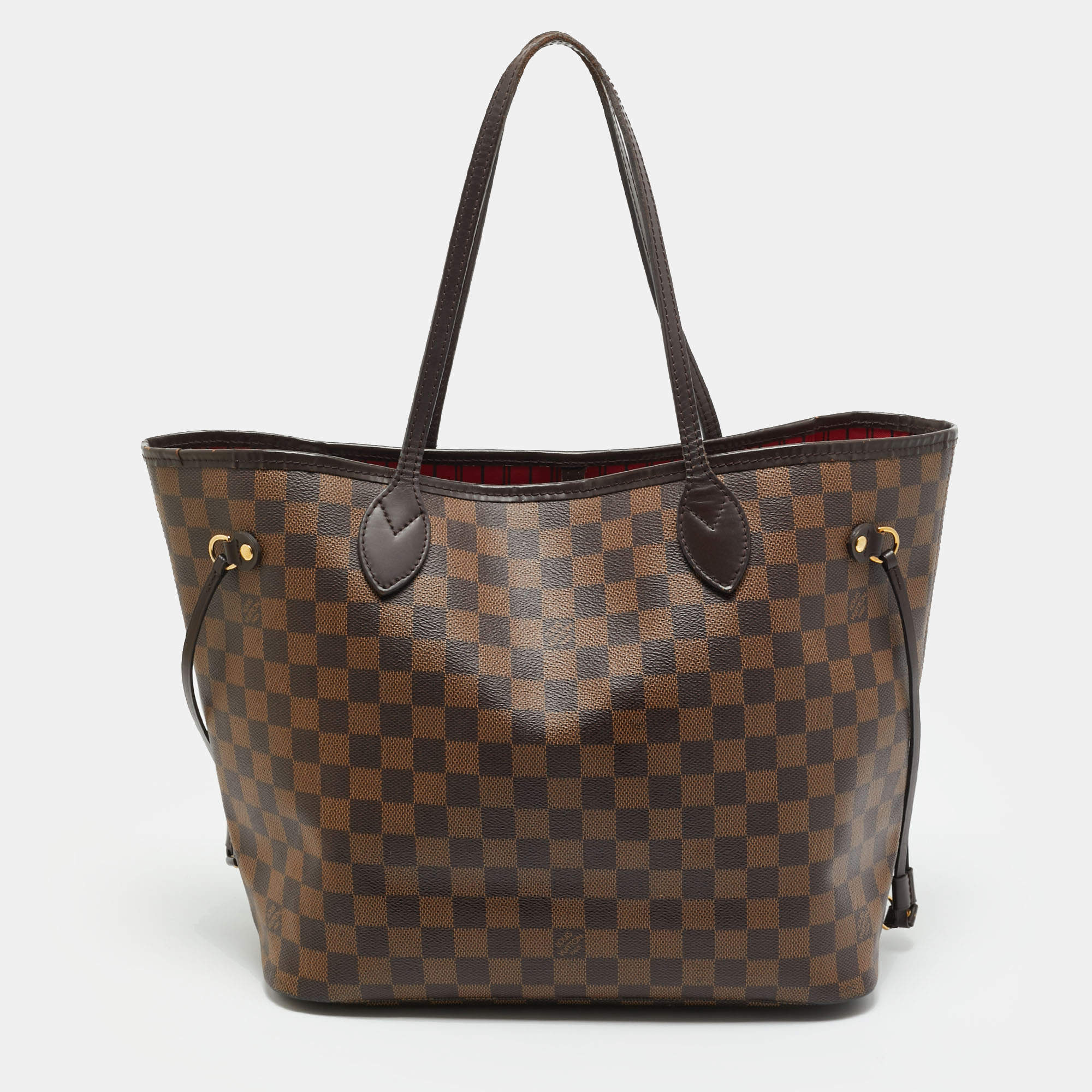 Pre Owned Louis Vuitton Damier Ebene Canvas Neverfull MM Bag