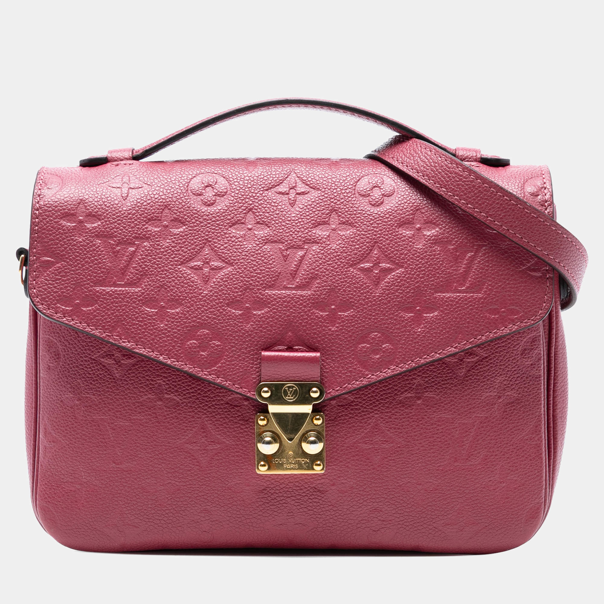 مملوكة مسبقًا Louis Vuitton Pink Monogram Empreinte Pochette Metis