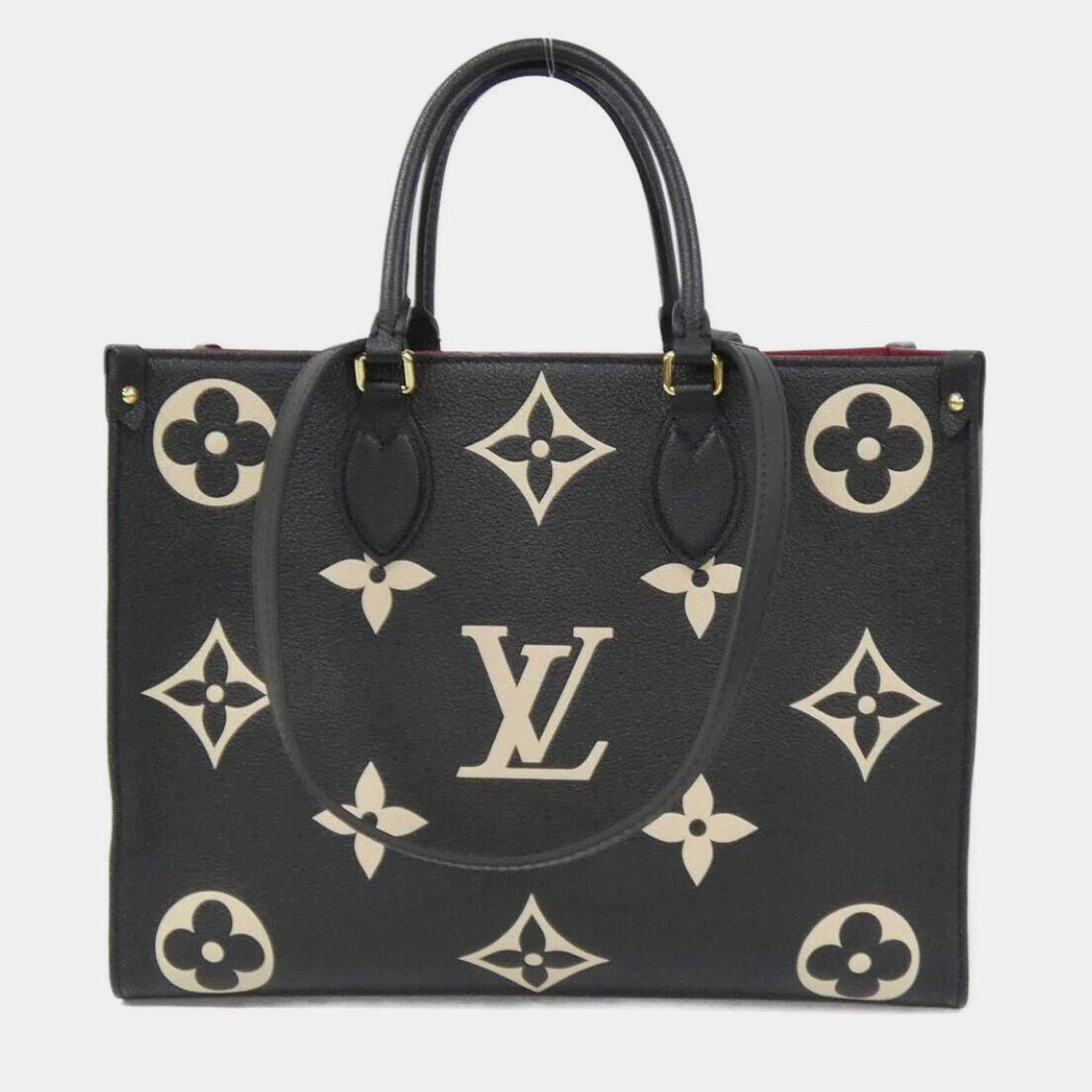 Pre Owned Louis Vuitton Two-Tone Monogram Empreinte On-The-Go Mm Handbag