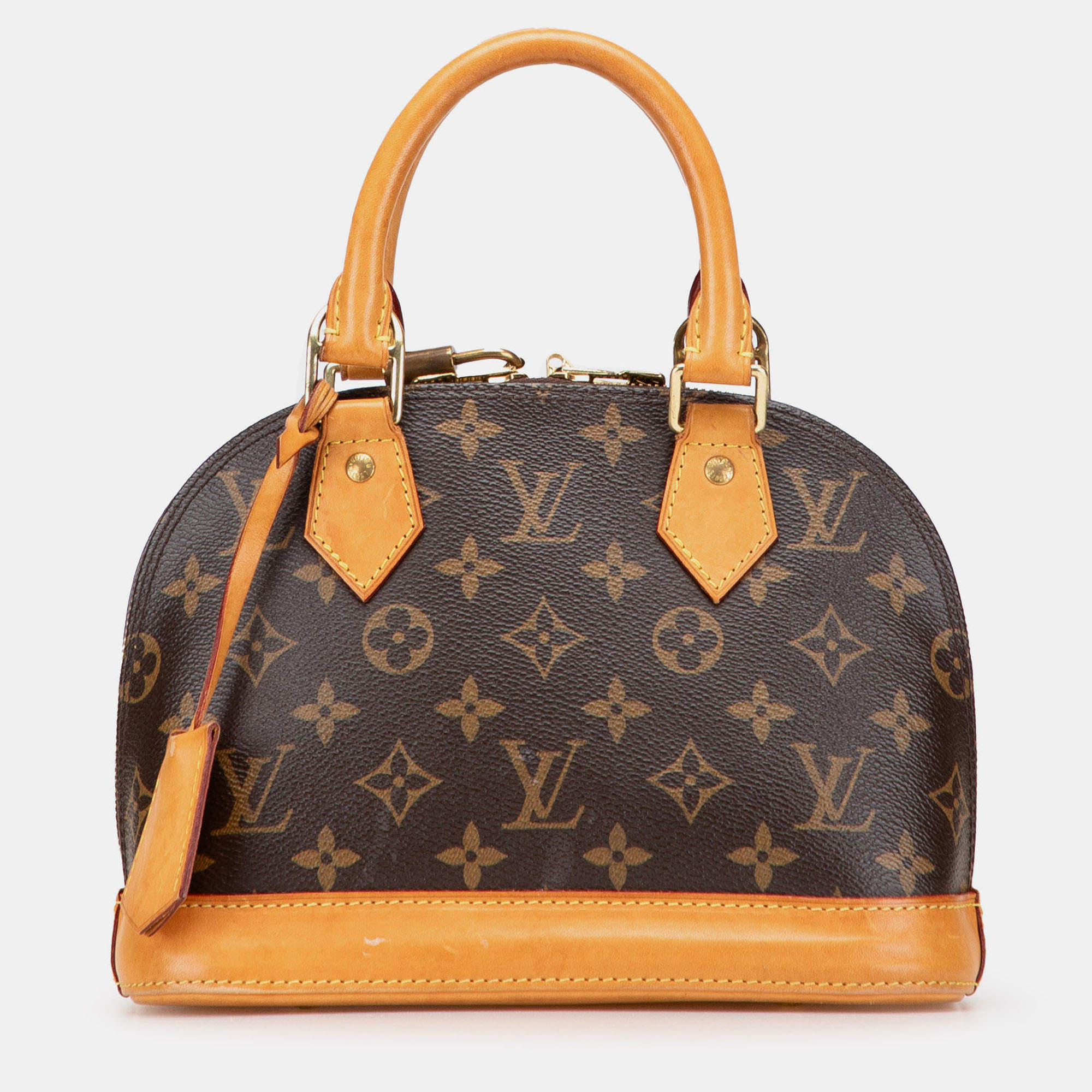 Pre Owned Louis Vuitton Brown Monogram Alma BB