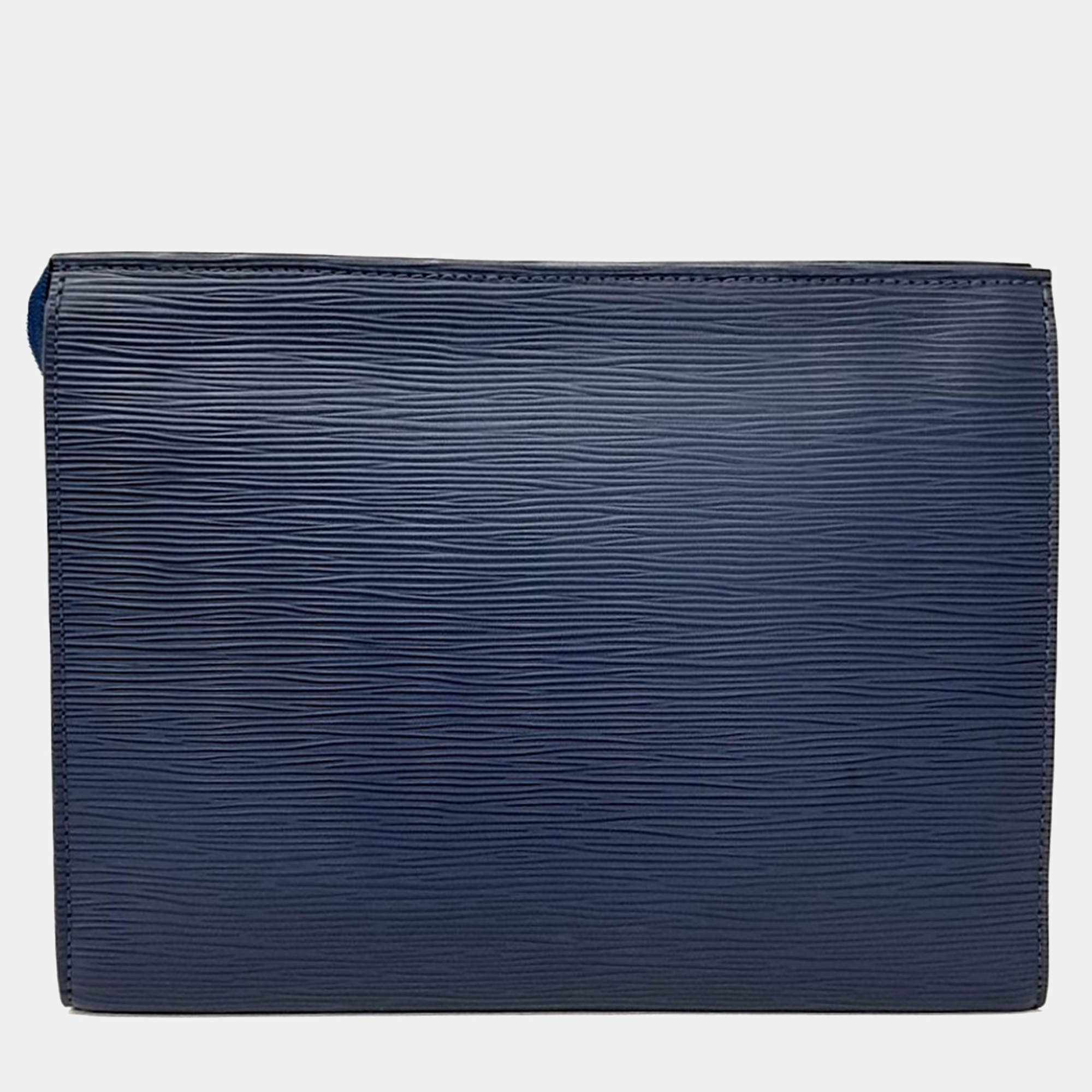 مملوكة مسبقًا حقيبة لوي فيتون بوشيت تواليت جلد إيبي أزرق ٢٦