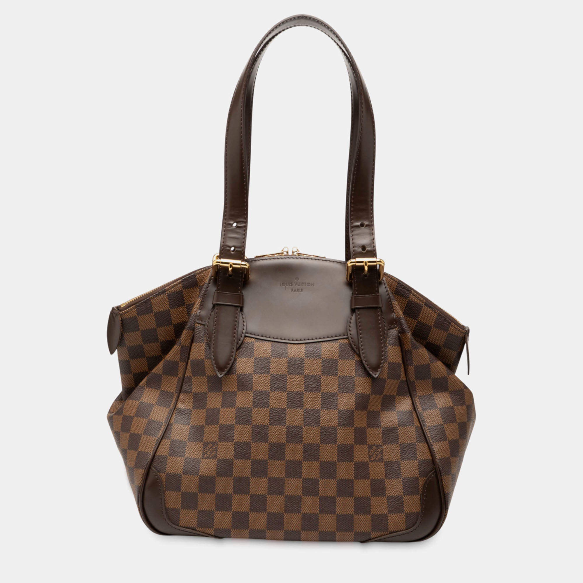 Pre Owned Louis Vuitton Brown Damier Ebene Verona MM