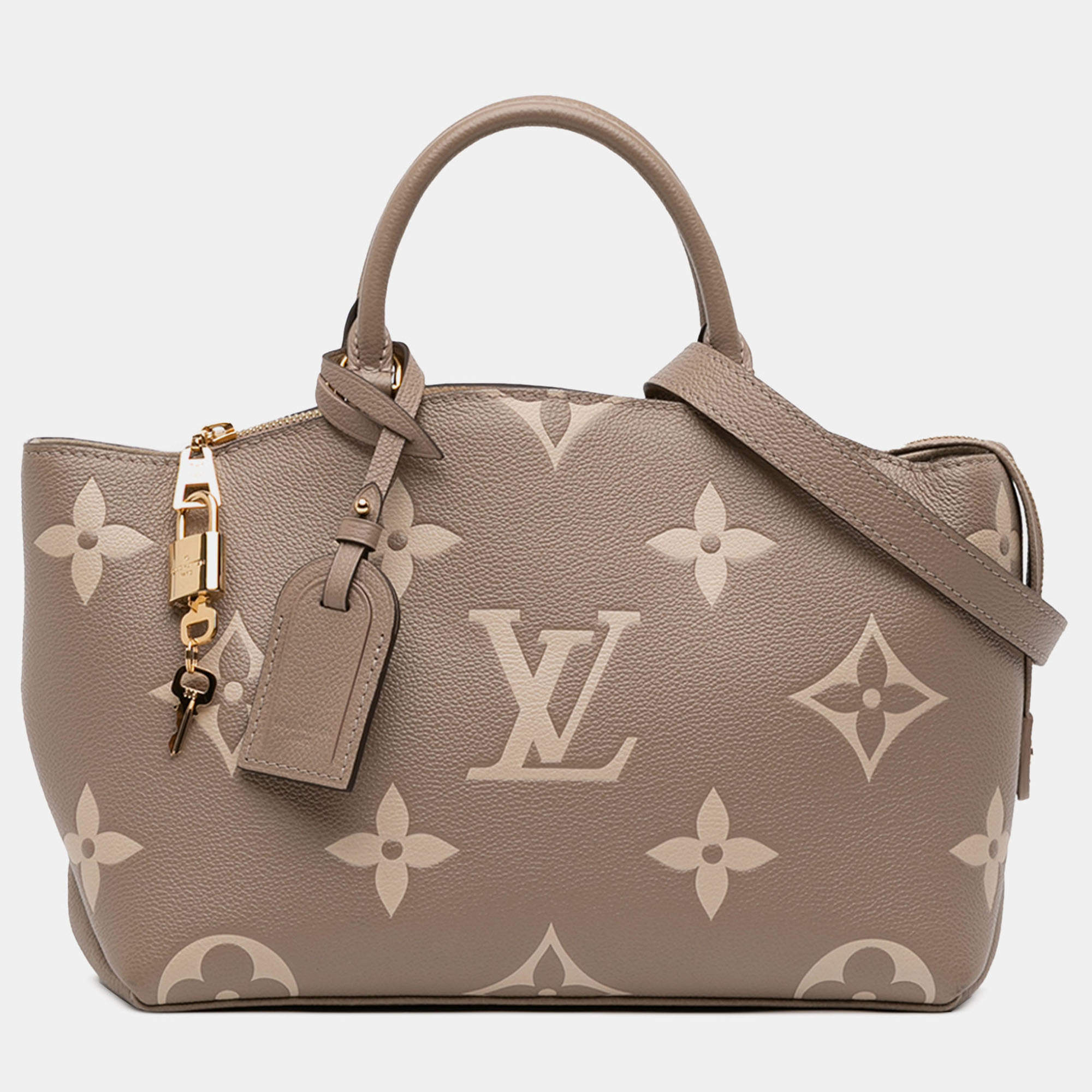 مملوكة مسبقًا Louis Vuitton Brown Bicolor Monogram Empreinte Giant Petit Palais