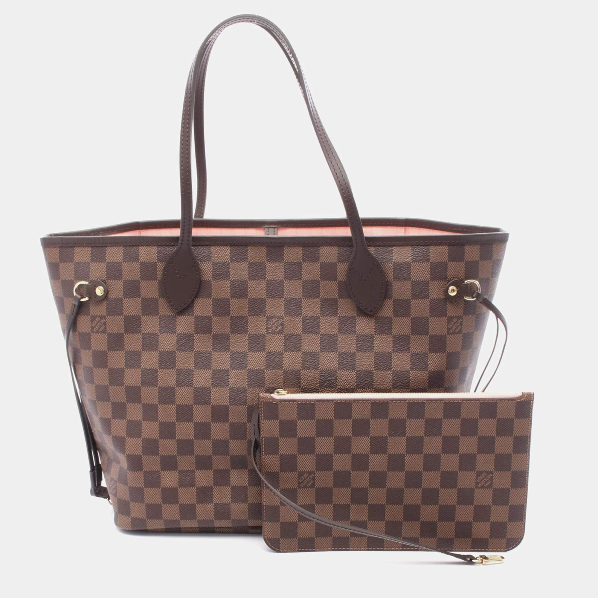 مملوكة مسبقًا Louis Vuitton Neverfull MM Damier Ebene Canvas Tote Bag