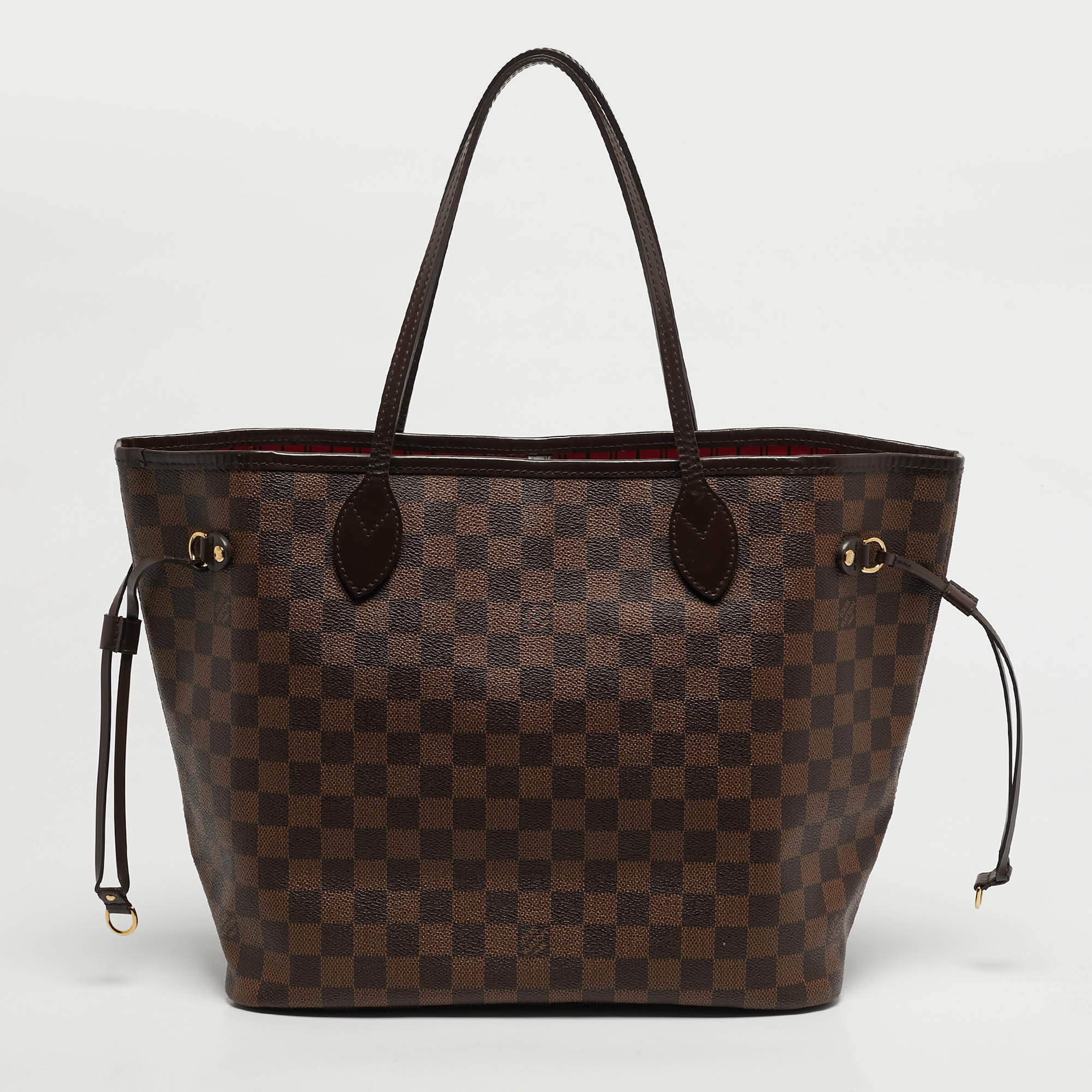 مملوكة مسبقًا Louis Vuitton Neverfull MM Damier Ebene Canvas Bag