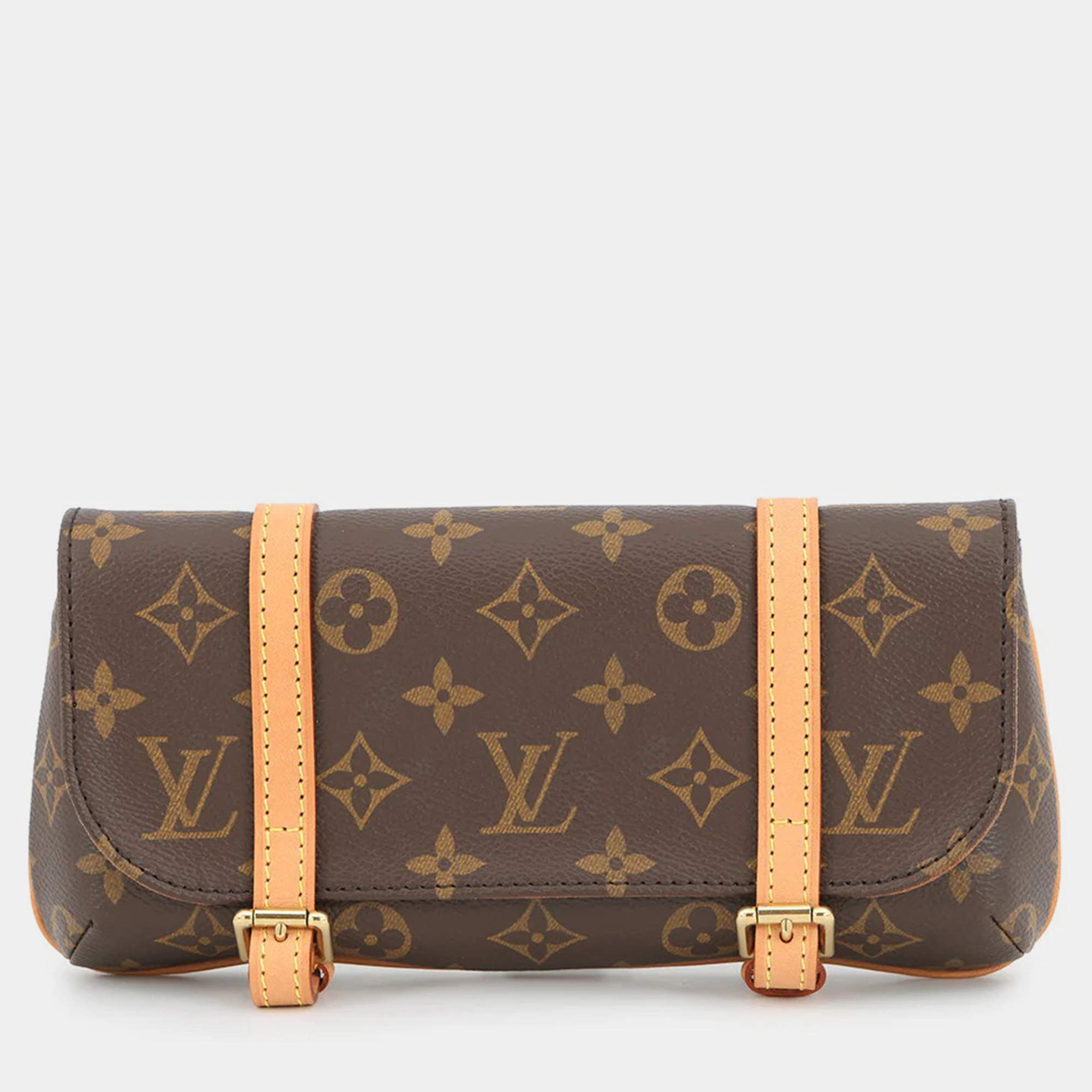 Pre Owned Louis Vuitton Pochette Murrell Brown Monogram