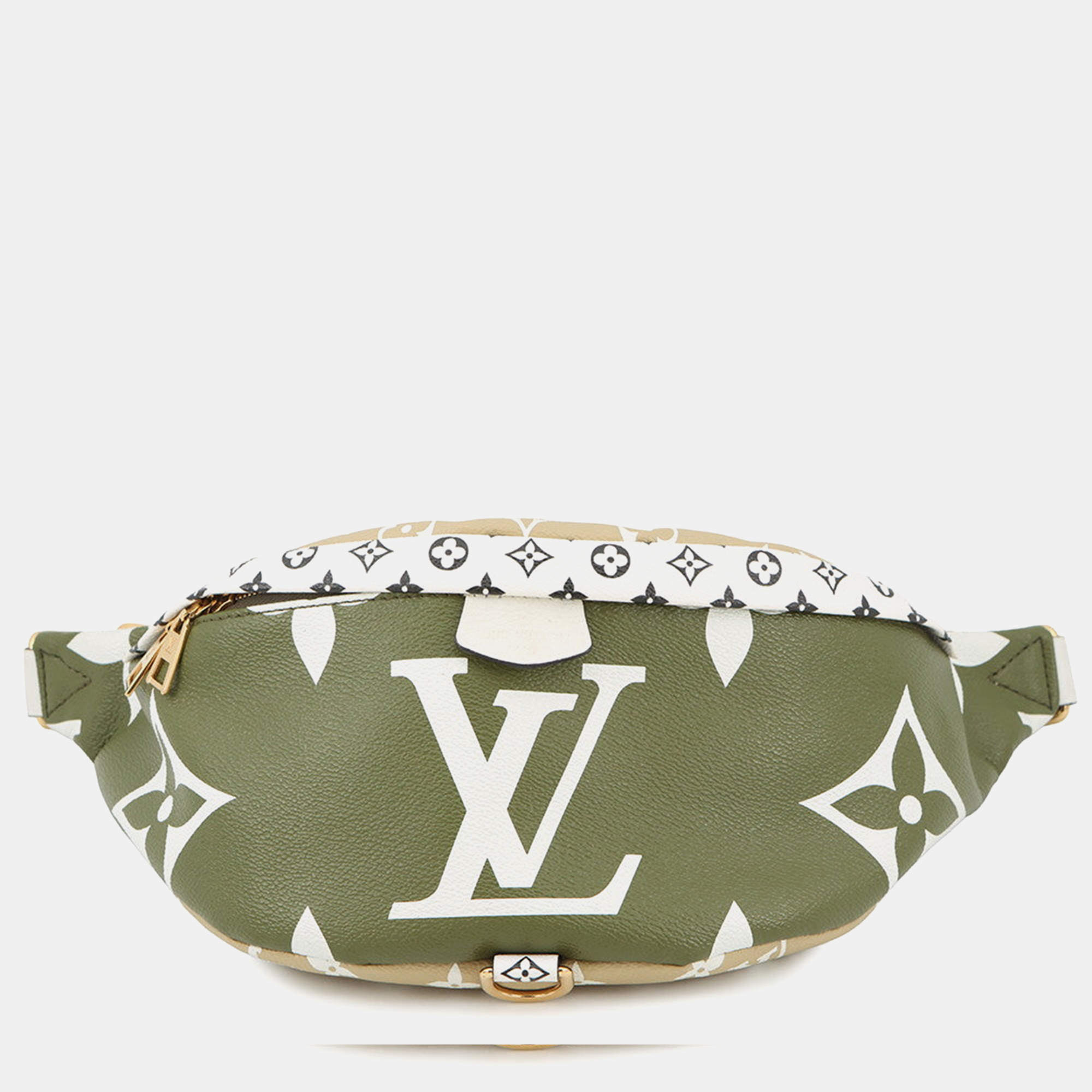 مملوكة مسبقًا Louis Vuitton Bumbag Khaki/White/Beige Monogram Monogram Giant