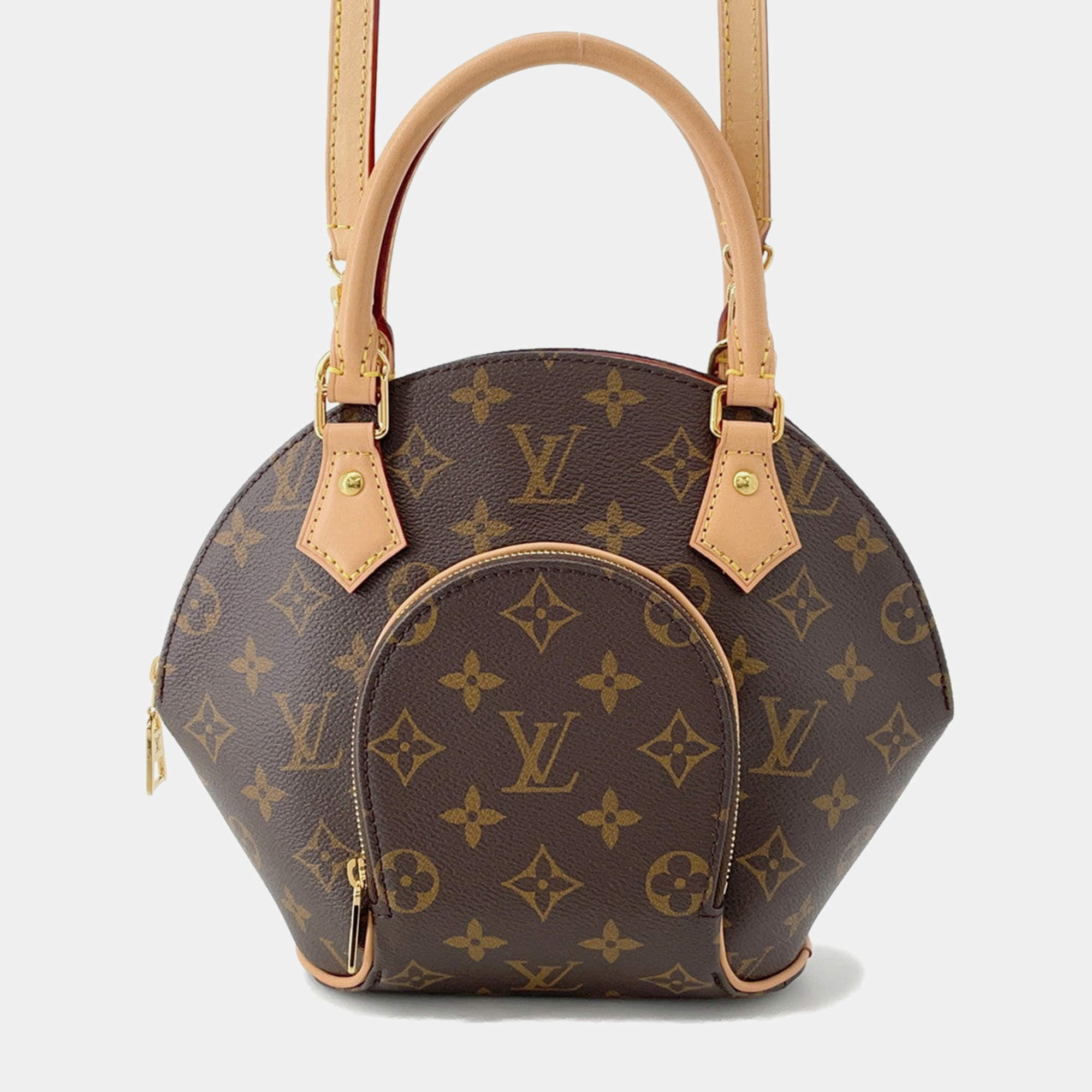 Pre Owned Louis Vuitton Ellipse Brown Monogram Size Pm