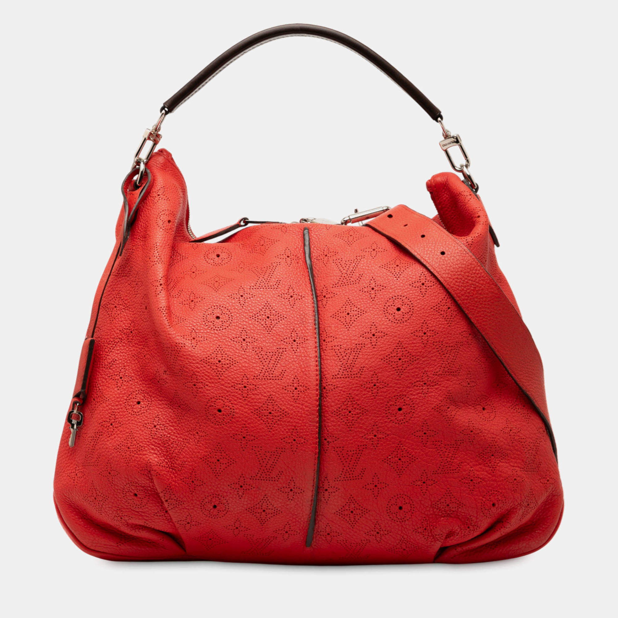 Pre Owned Louis Vuitton Red Monogram Mahina Selene MM